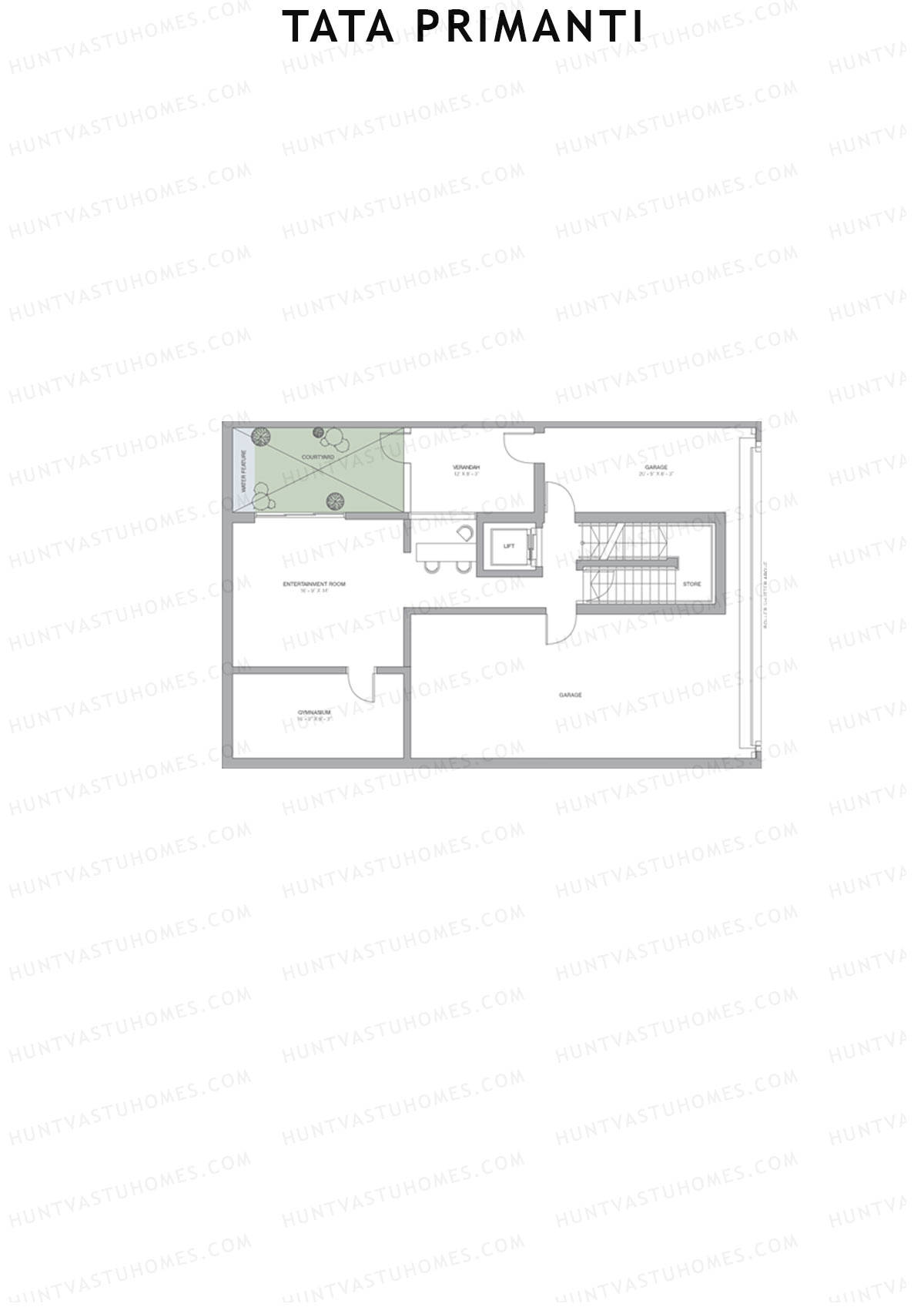 Tata Primanti Villa A 12-23 Unit 14 (Villa) Floor Plan
