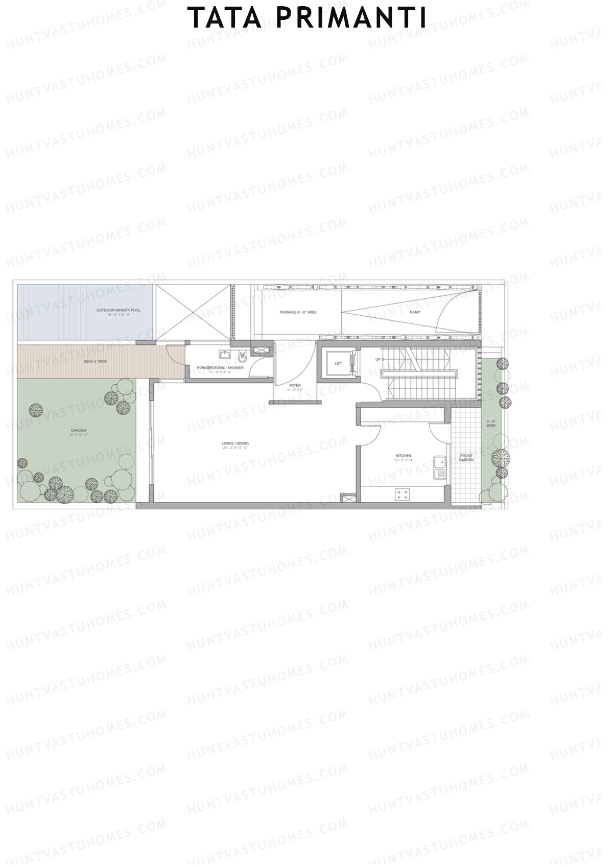 Tata Primanti Villa A 12-23 Unit 14 (Villa) Floor Plan