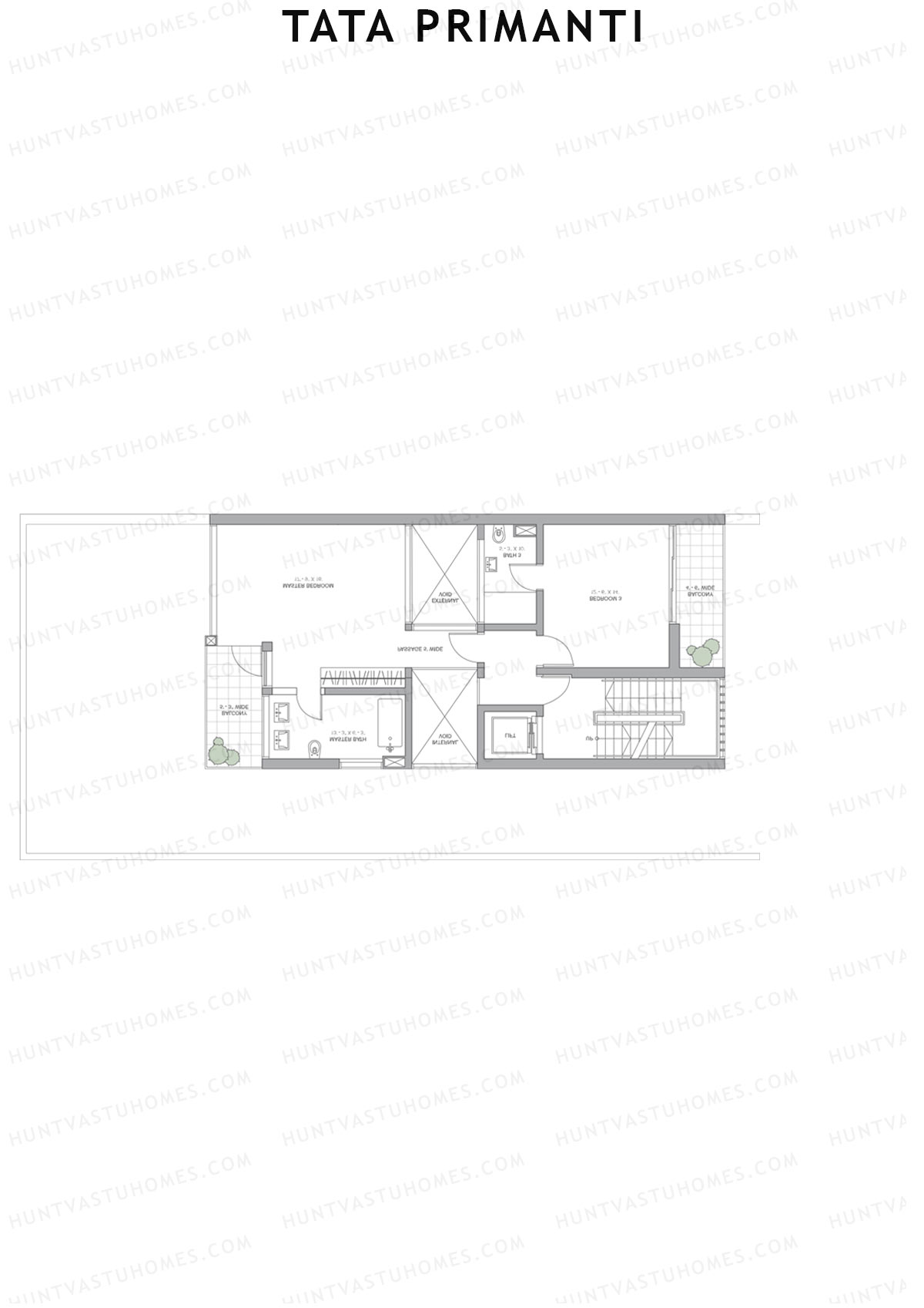 Tata Primanti Villa A 12-23 Unit 23 (Villa) Floor Plan