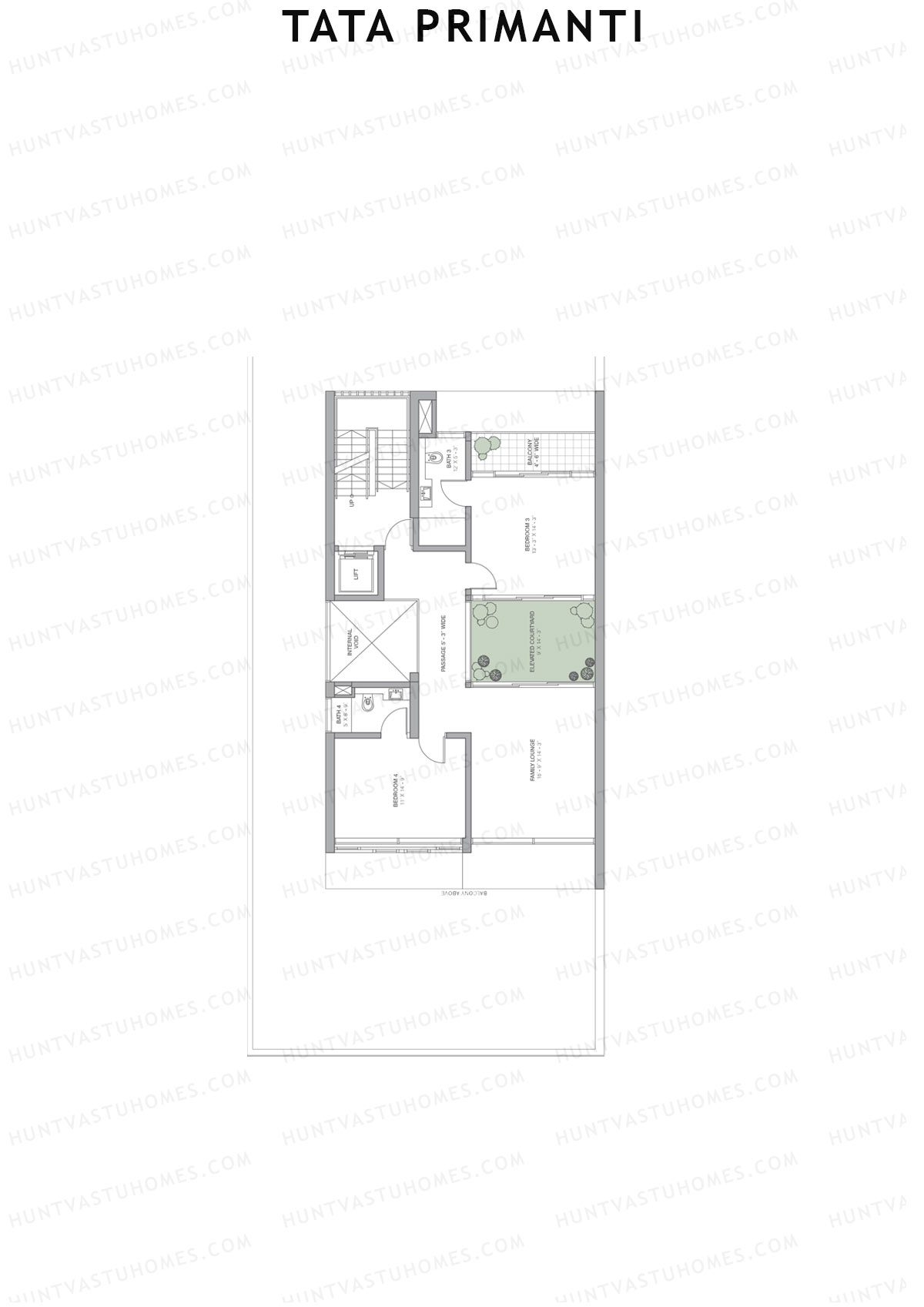Tata Primanti Villa B 18-24 Unit 23 (Villa) Floor Plan