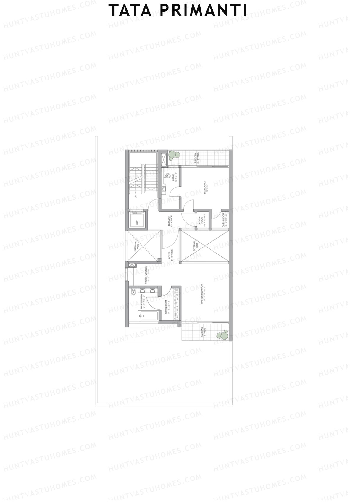 Tata Primanti Villa B 18-24 Unit 23 (Villa) Floor Plan