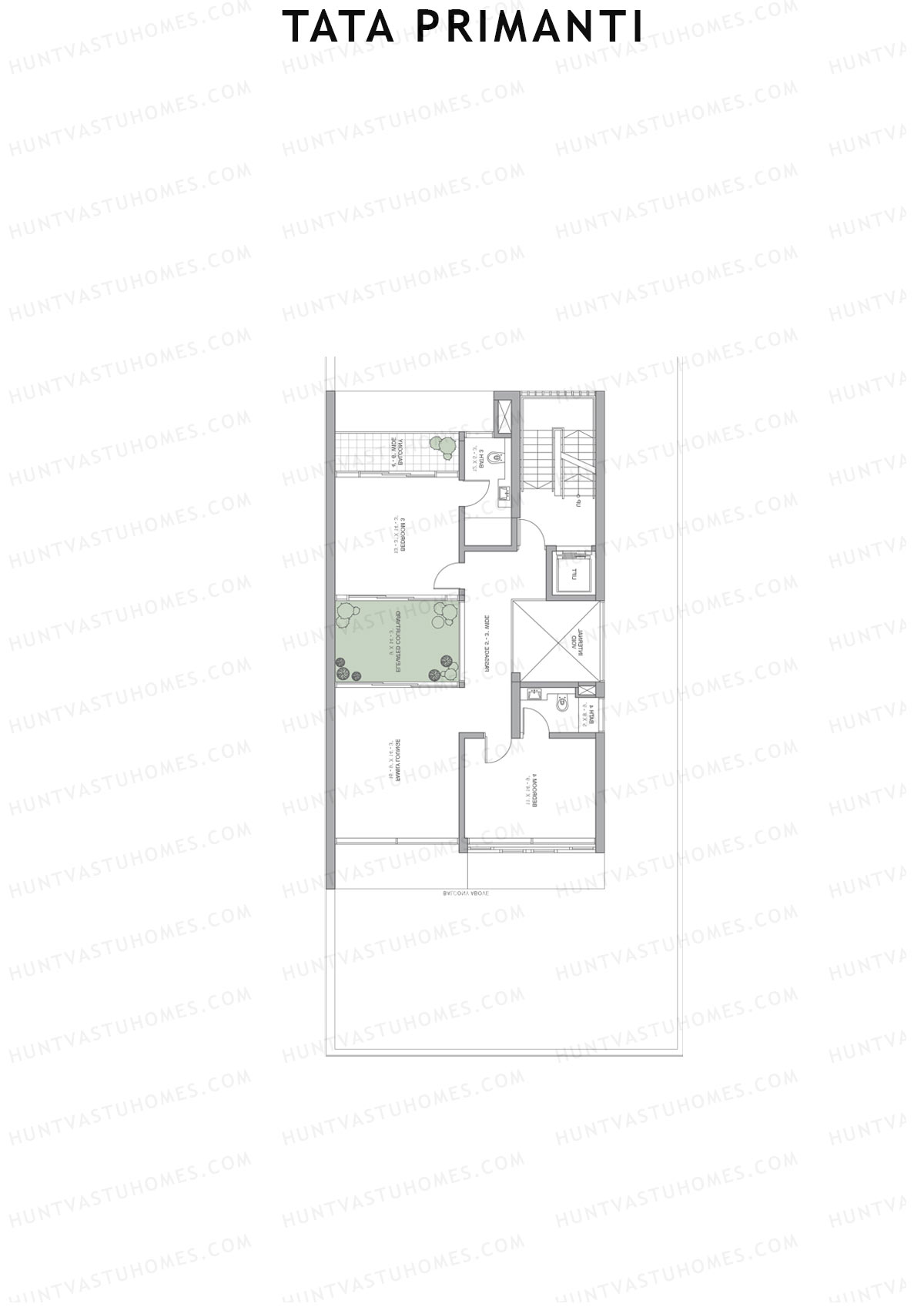 Tata Primanti Villa B 18-24 Unit 24 (Villa) Floor Plan
