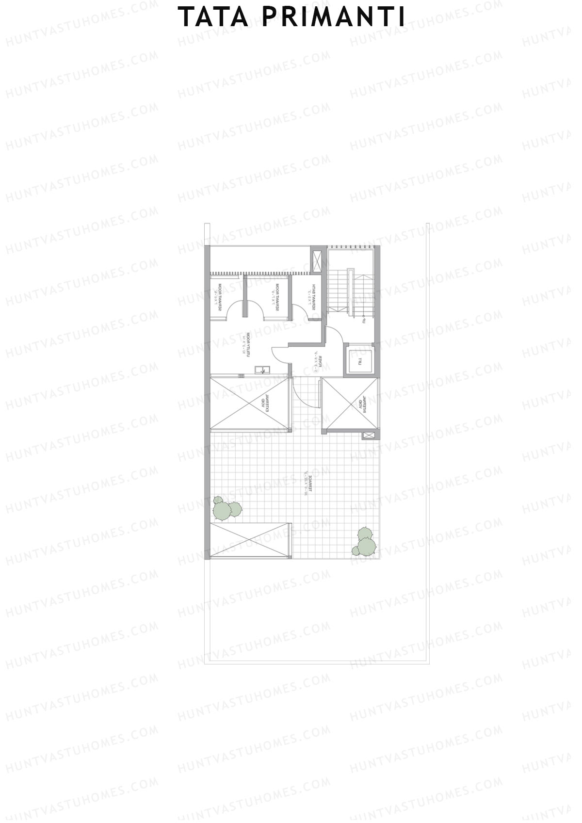 Tata Primanti Villa B 18-24 Unit 24 (Villa) Floor Plan
