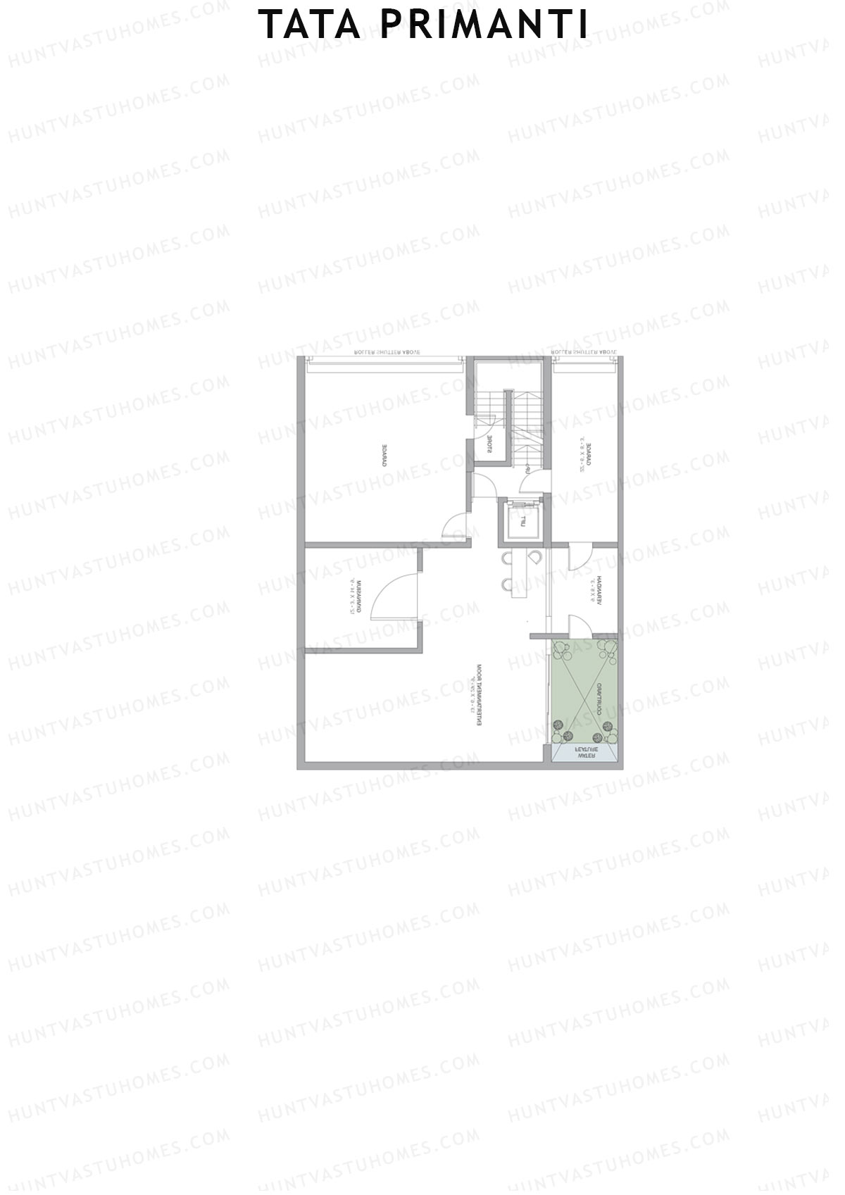 Tata Primanti Villa B 18-24 Unit 24 (Villa) Floor Plan