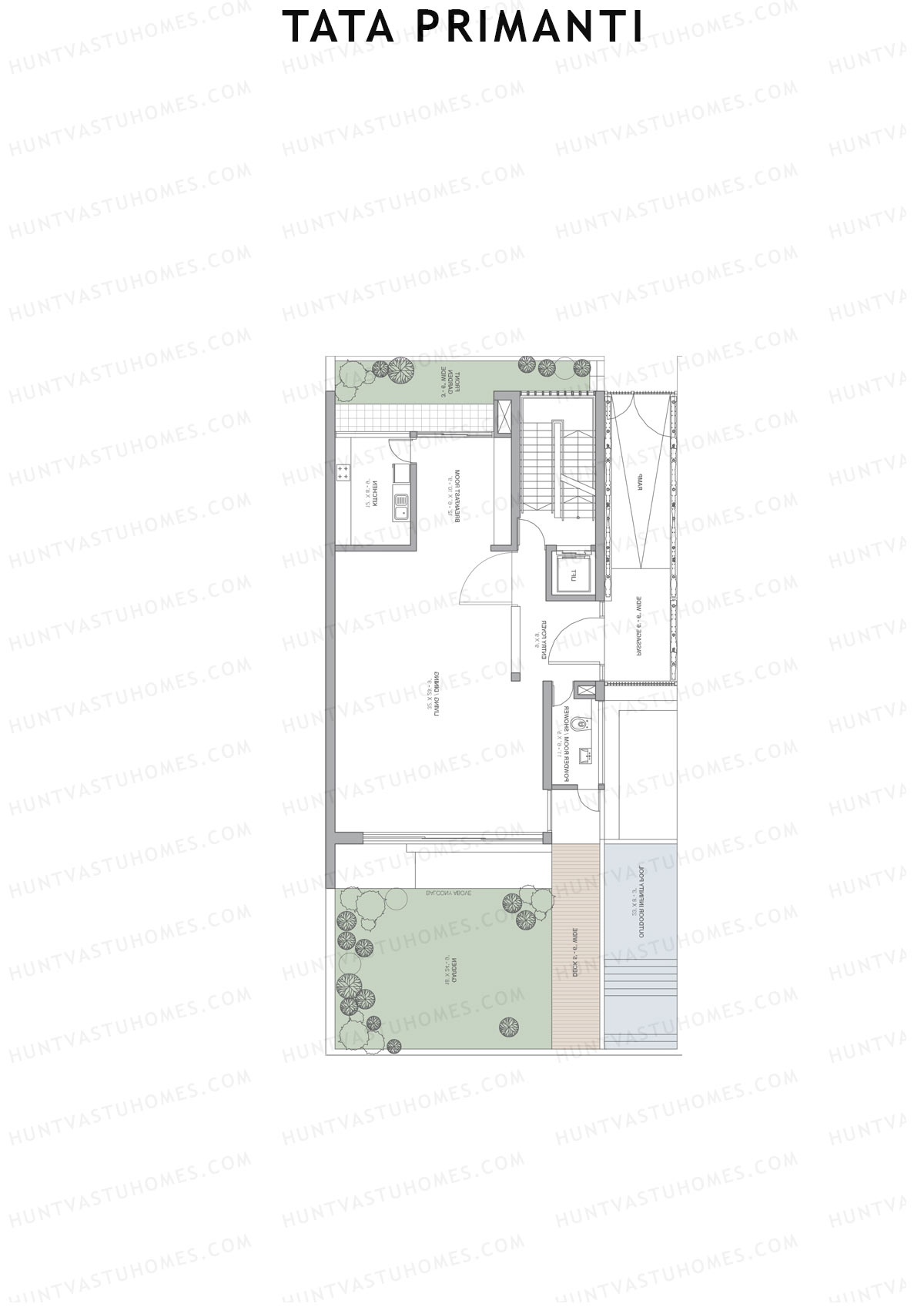 Tata Primanti Villa B 18-24 Unit 24 (Villa) Floor Plan