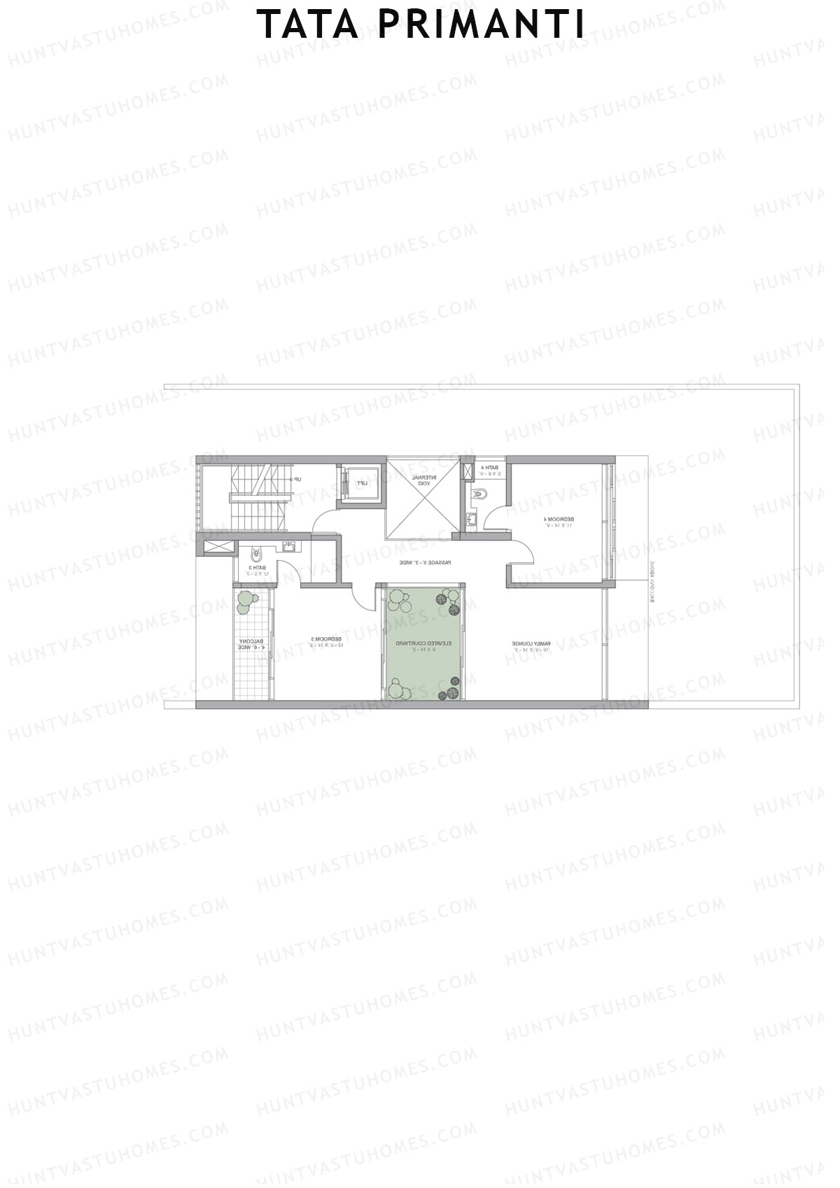 Tata Primanti Villa B 7-10 Unit 7 (Villa) Floor Plan