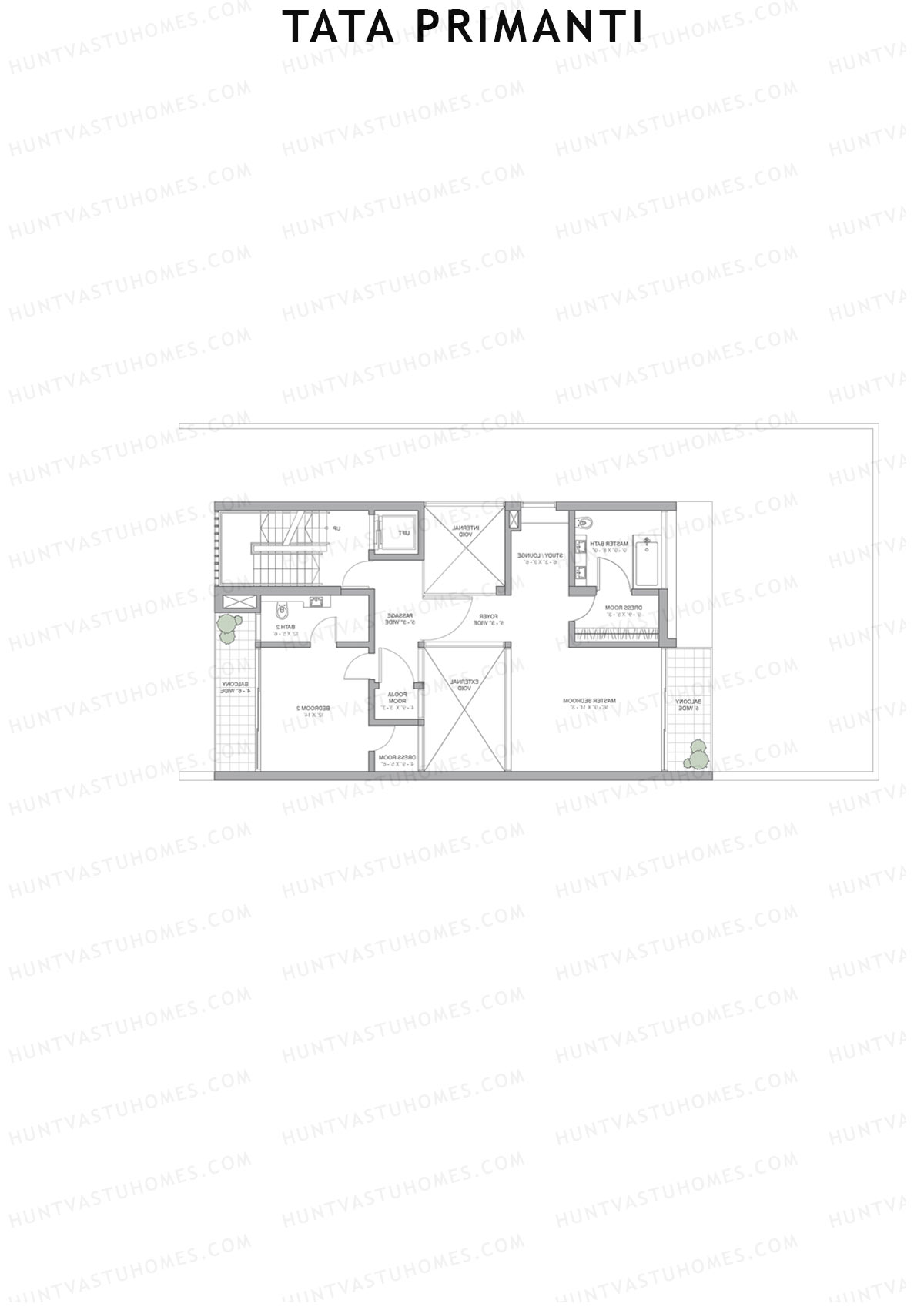 Tata Primanti Villa B 7-10 Unit 7 (Villa) Floor Plan