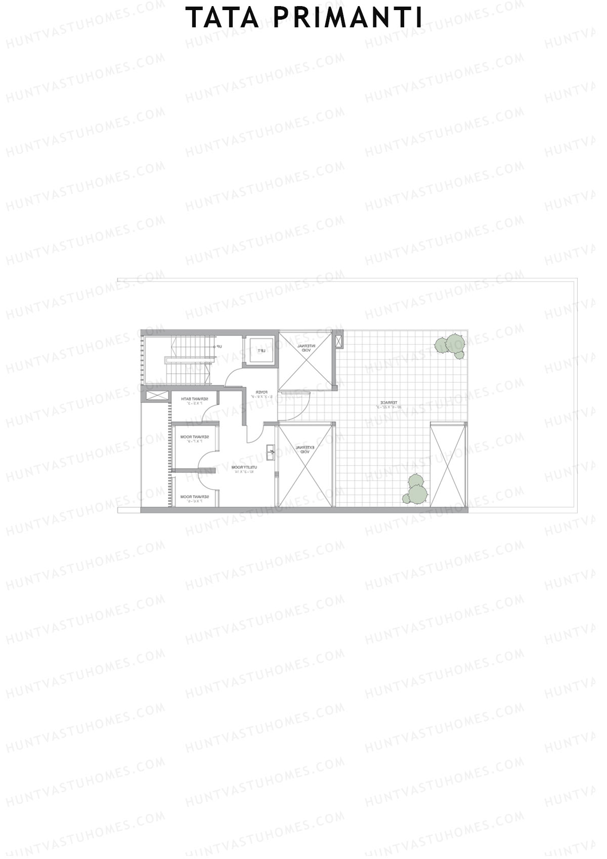 Tata Primanti Villa B 7-10 Unit 7 (Villa) Floor Plan