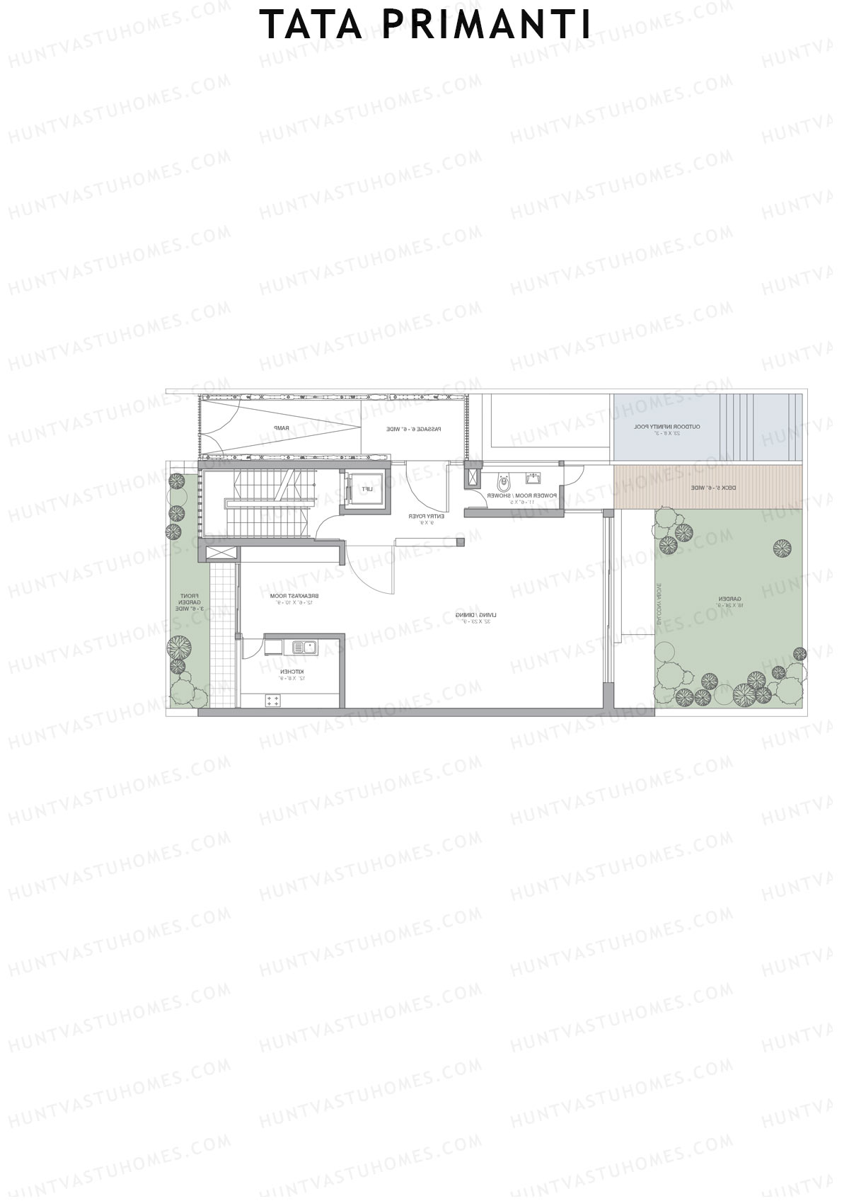Tata Primanti Villa B 7-10 Unit 7 (Villa) Floor Plan