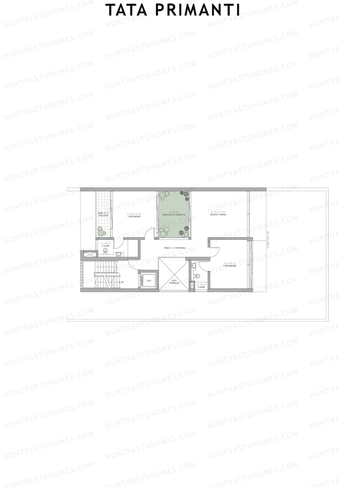Tata Primanti Villa B 7-10 Unit 8 (Villa) Floor Plan