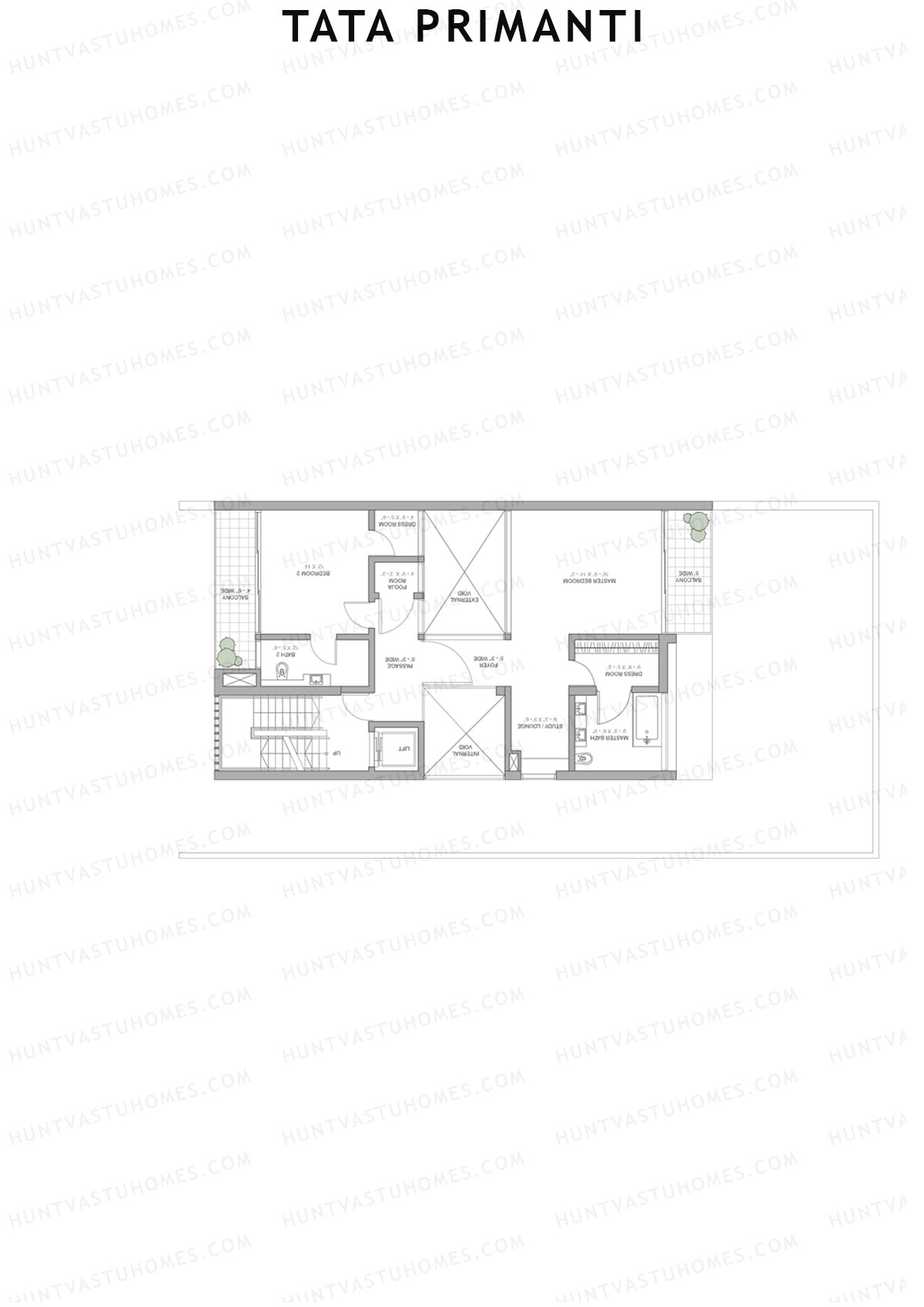 Tata Primanti Villa B 7-10 Unit 8 (Villa) Floor Plan