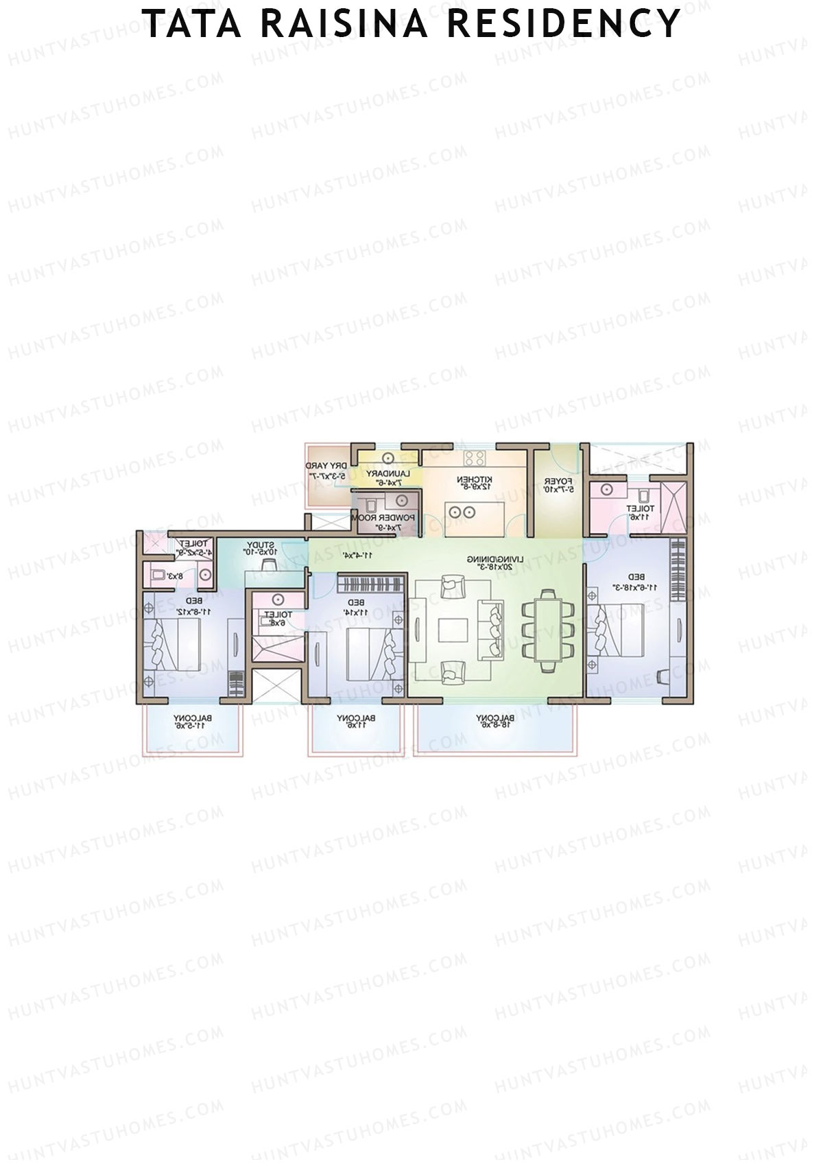 Tata Raisina Residency Agora Unit A Floor Plan
