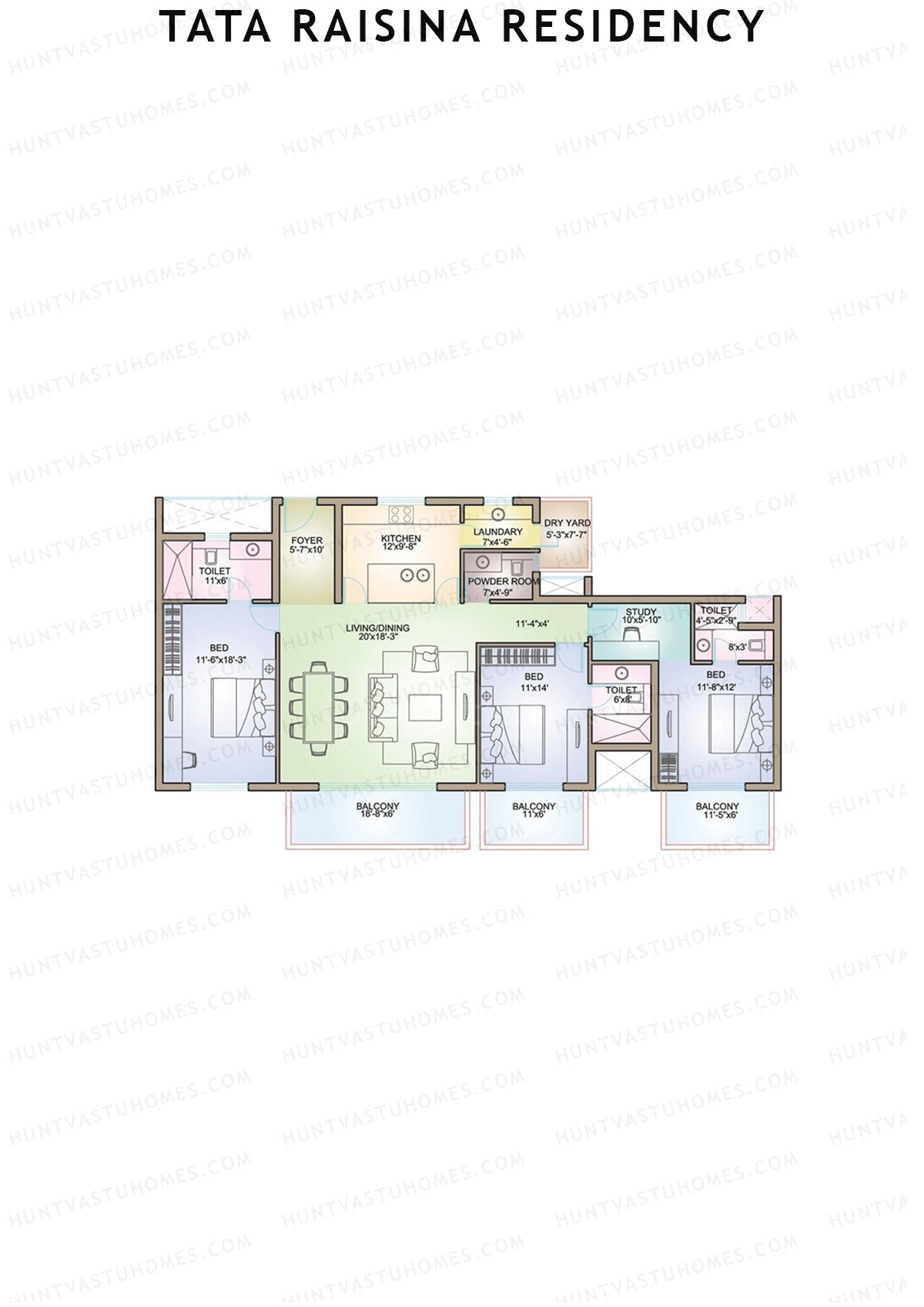 Tata Raisina Residency Agora Unit B Floor Plan