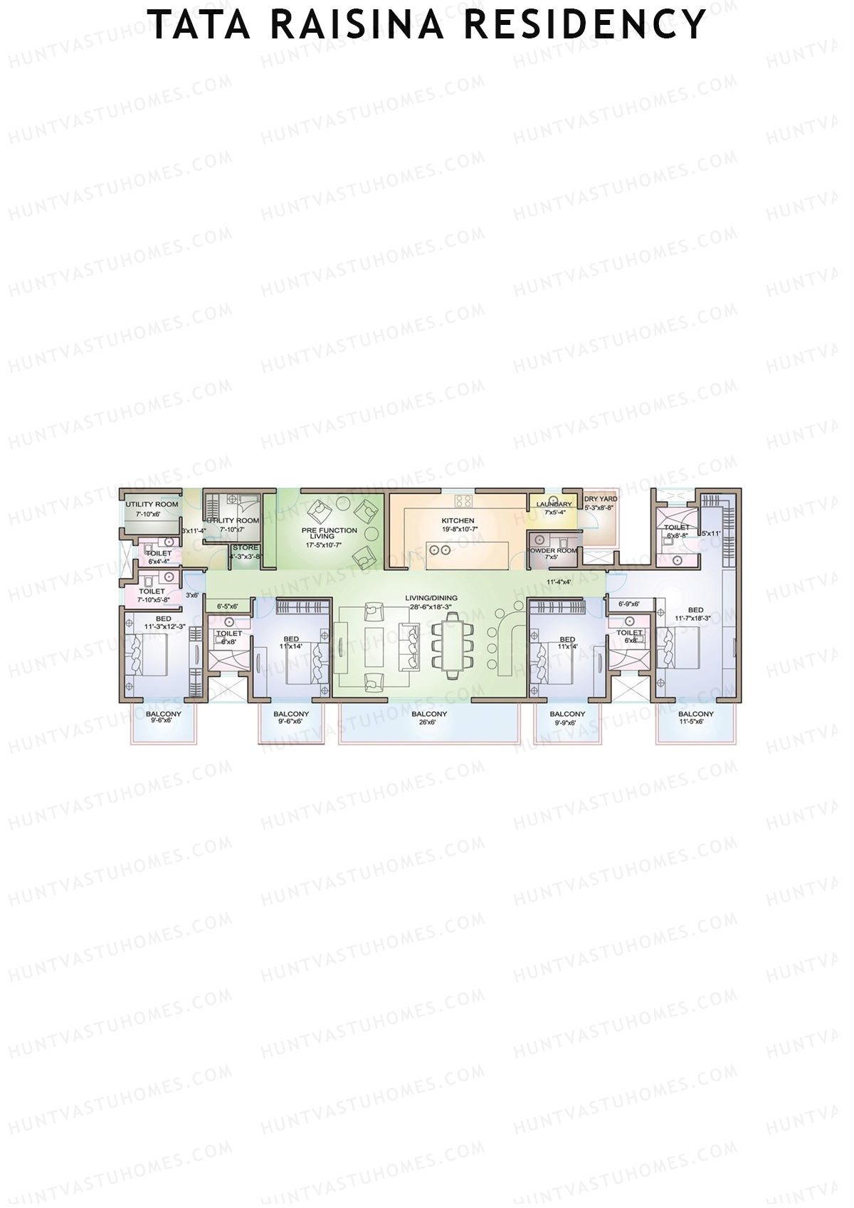 Tata Raisina Residency Venetia Unit B Floor Plan