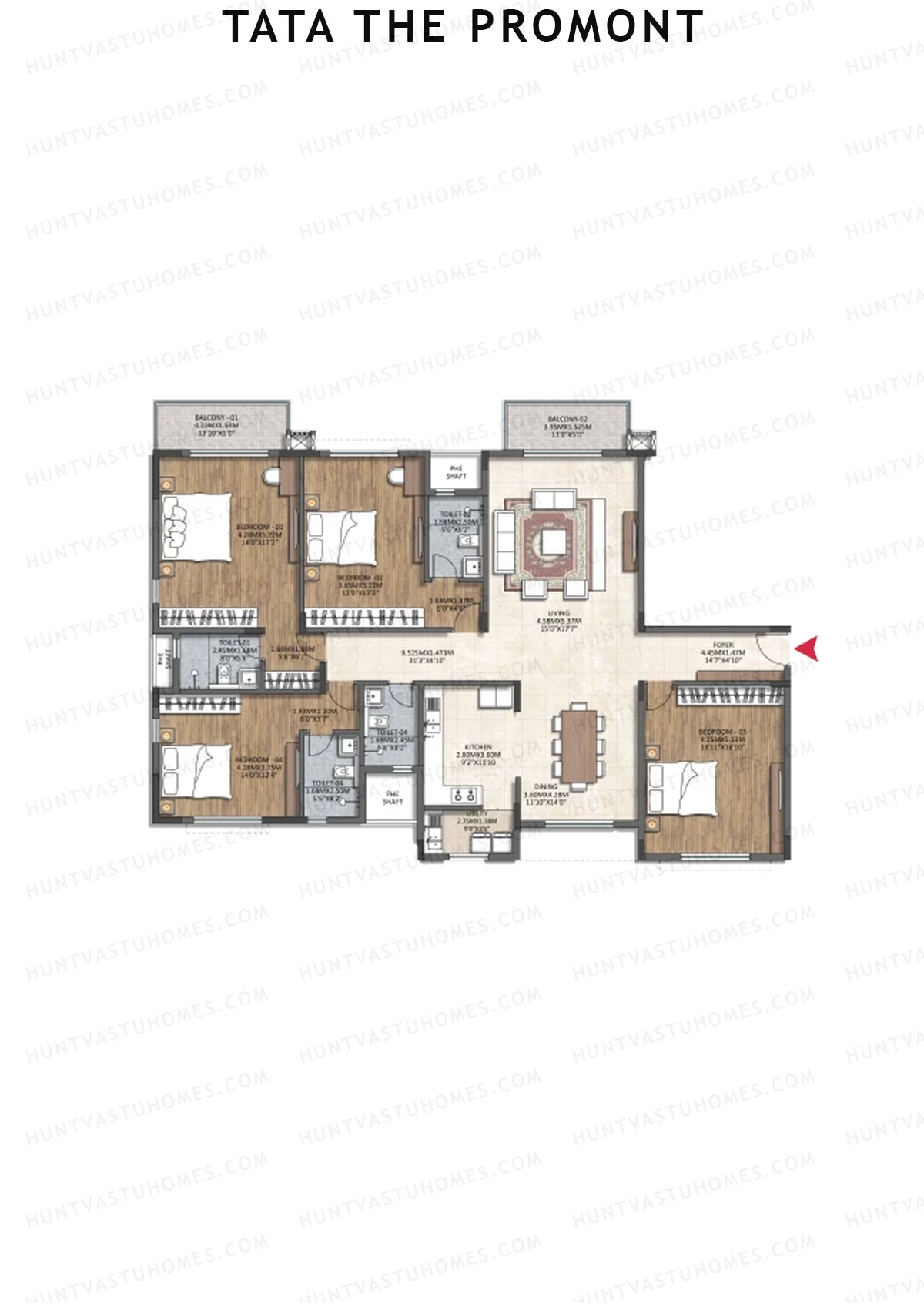 Tata The Promont Block 2 Unit 1 Floor Plan