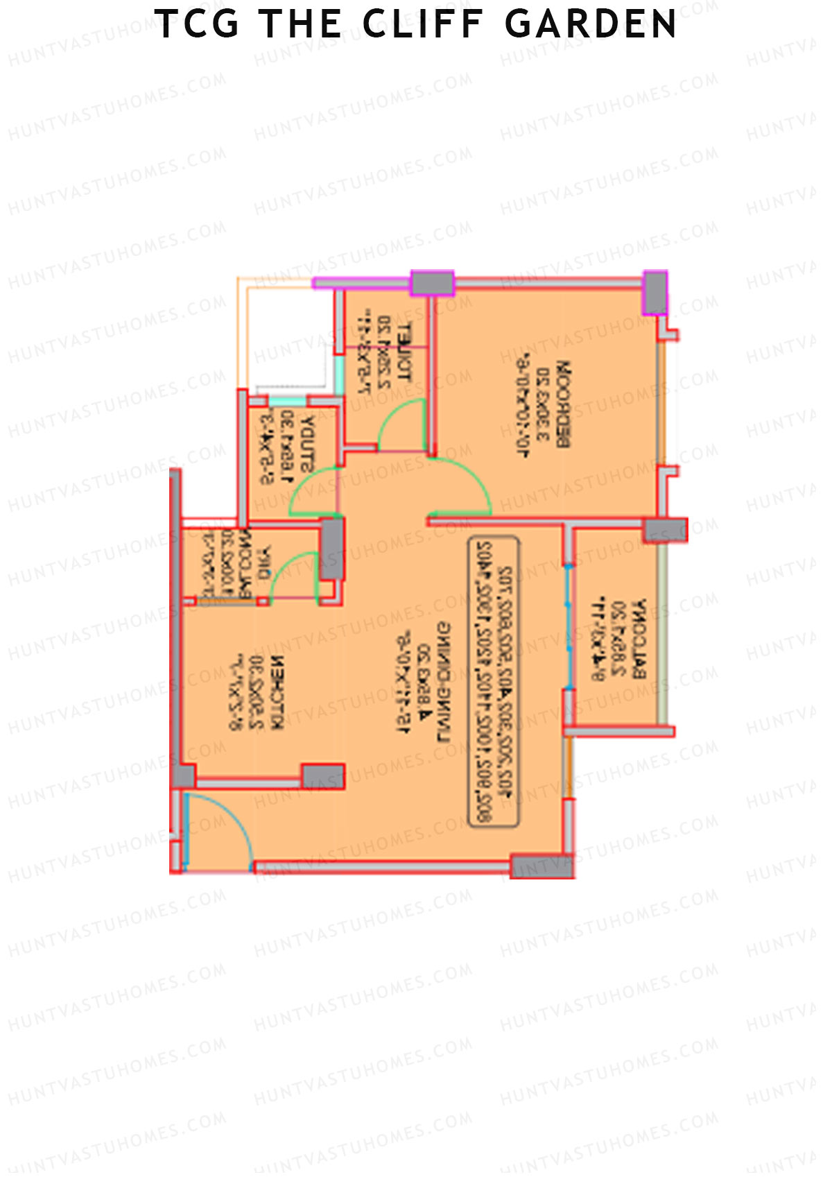 TCG The Cliff Garden Aster Unit 3 Floor Plan