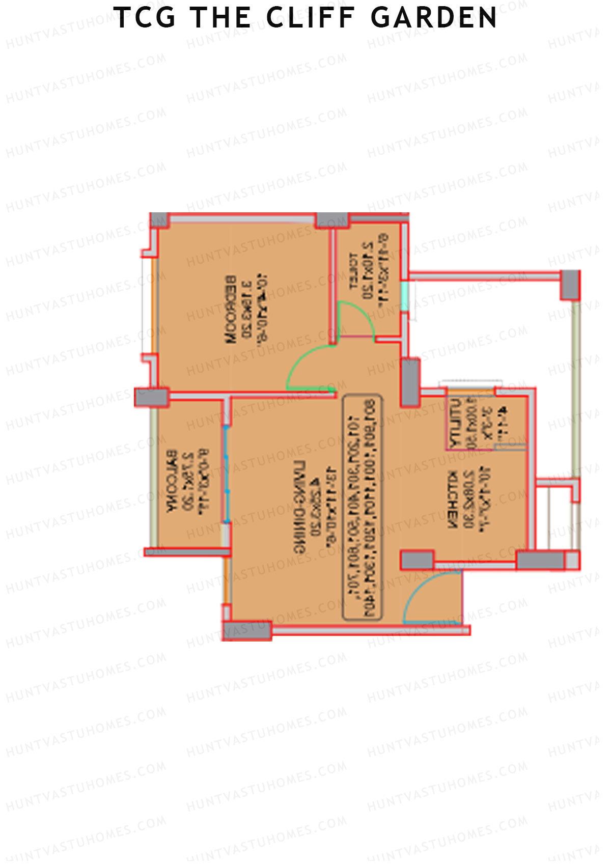 TCG The Cliff Garden Aster Unit 8 Floor Plan