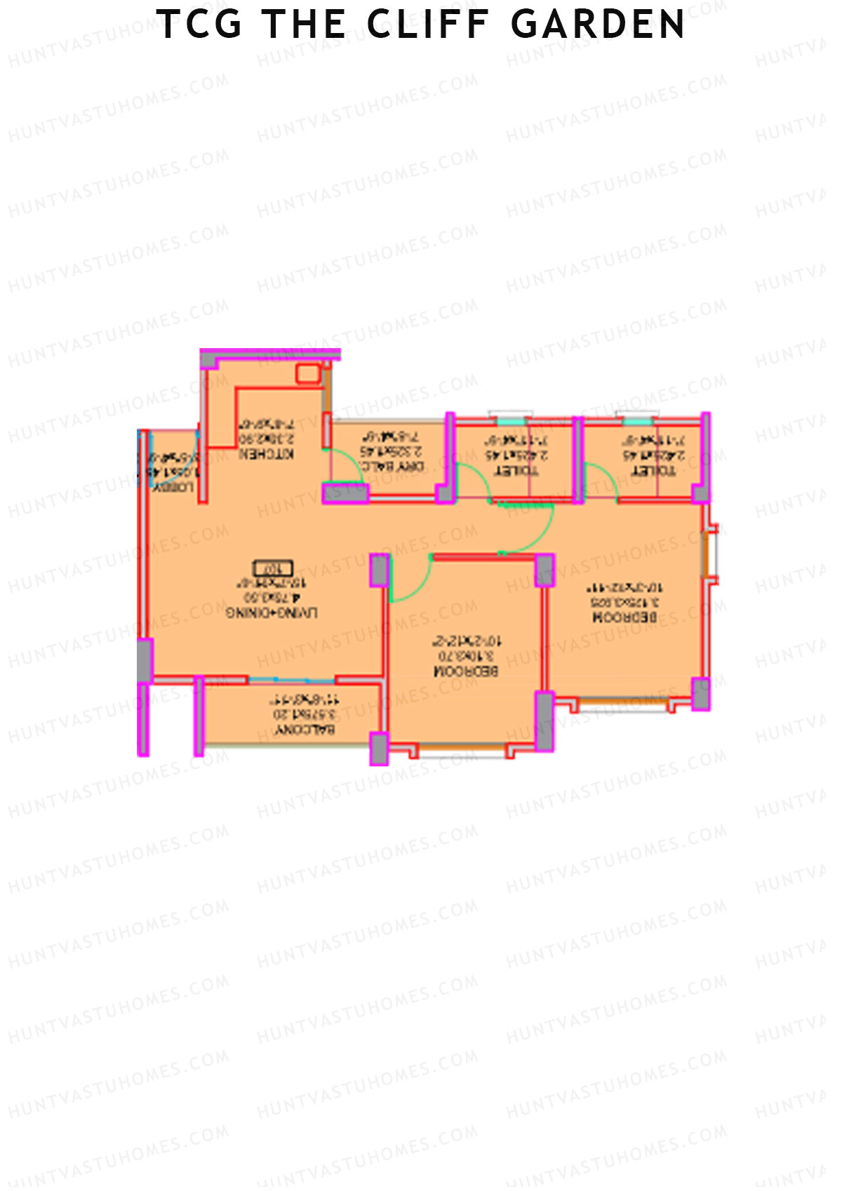 TCG The Cliff Garden Daisy Unit 3 Floor Plan