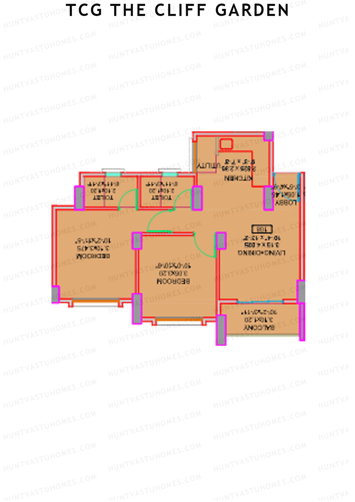 TCG The Cliff Garden Daisy Unit 4 Floor Plan