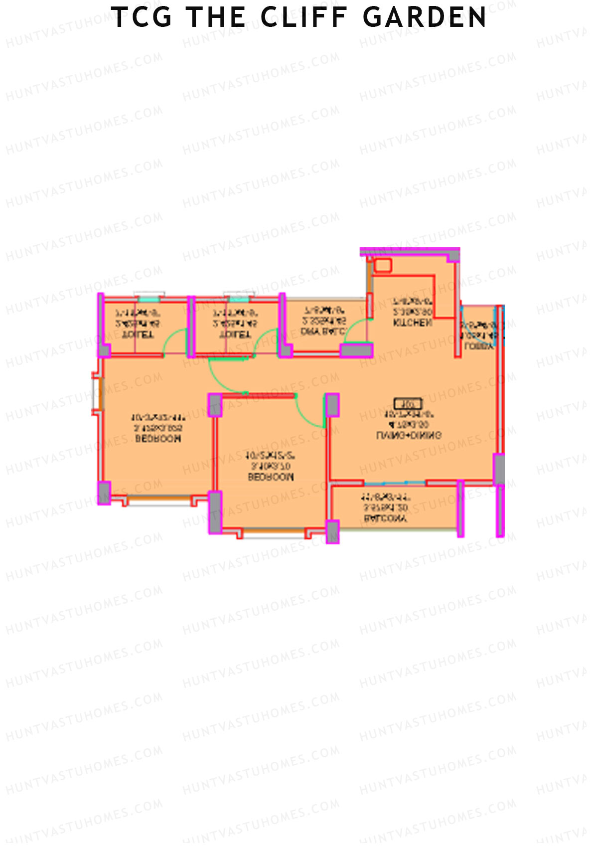 TCG The Cliff Garden Daisy Unit 6 Floor Plan