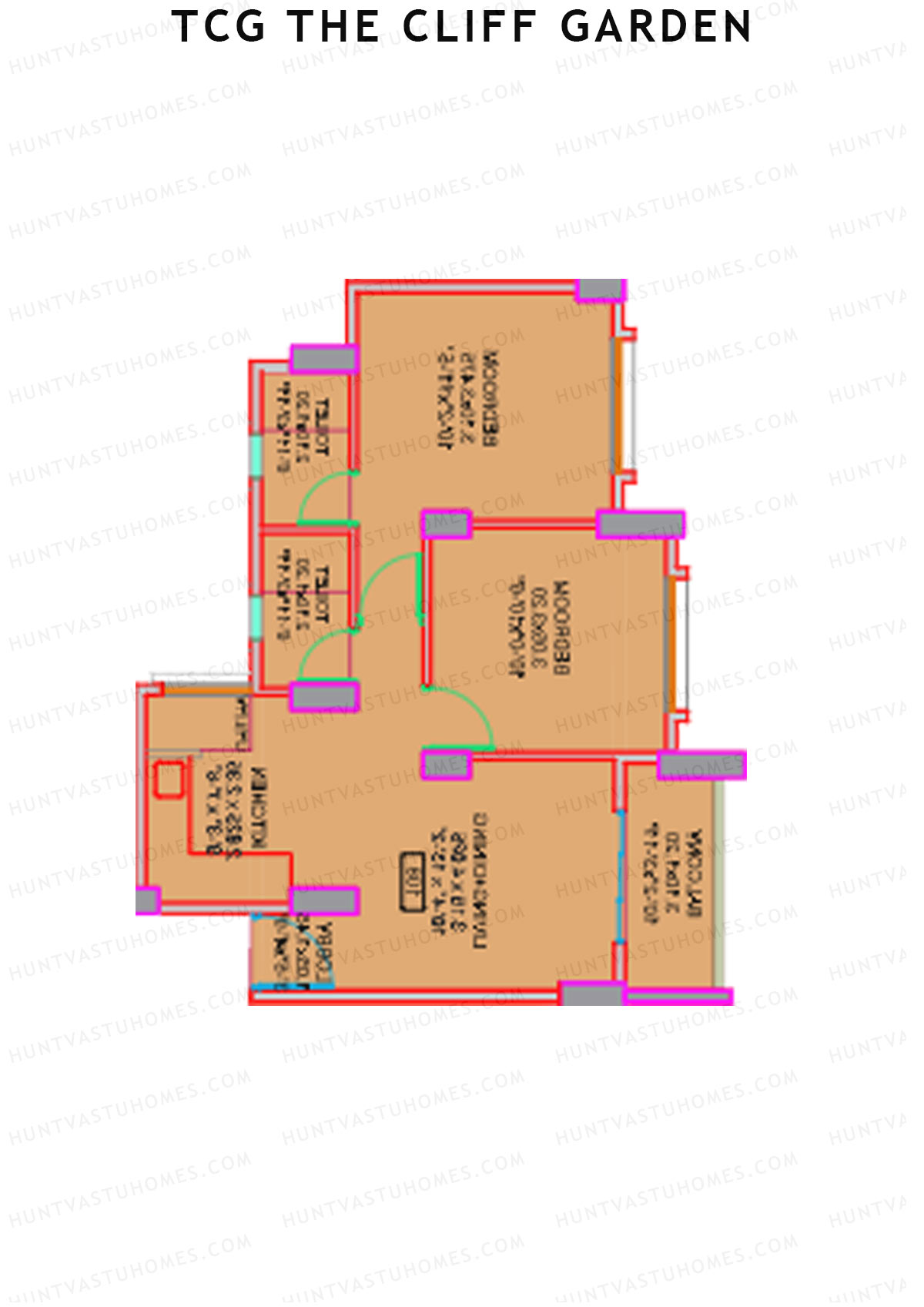 TCG The Cliff Garden Erica Unit 1 Floor Plan