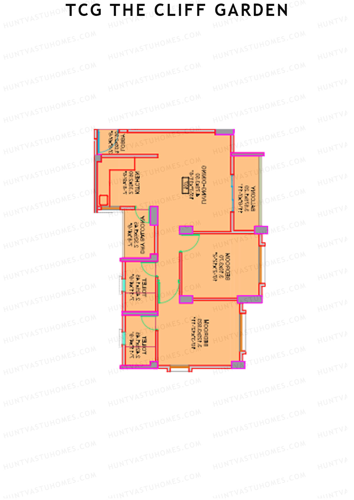 TCG The Cliff Garden Erica Unit 2 Floor Plan