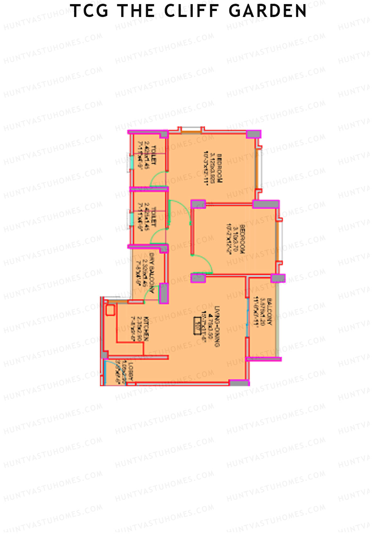 TCG The Cliff Garden Erica Unit 7 Floor Plan
