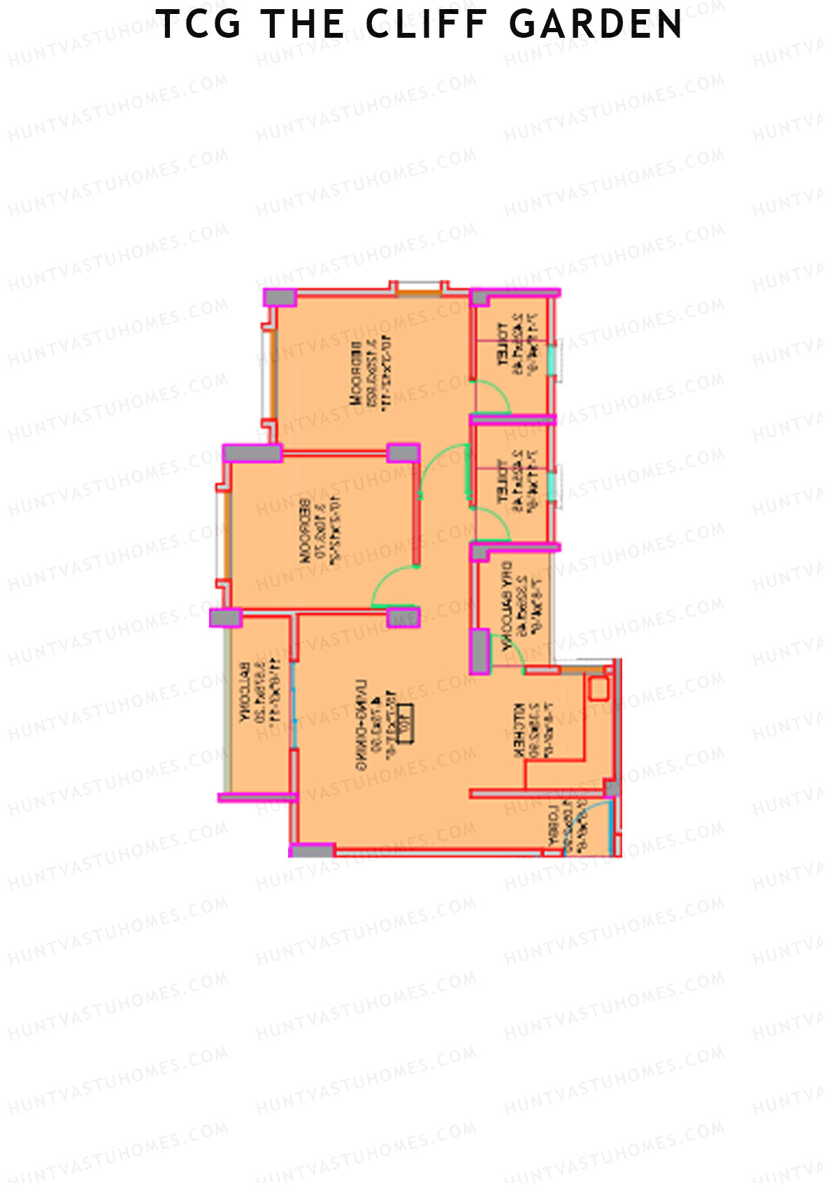 TCG The Cliff Garden Tower Fern Unit 6 Floor Plan