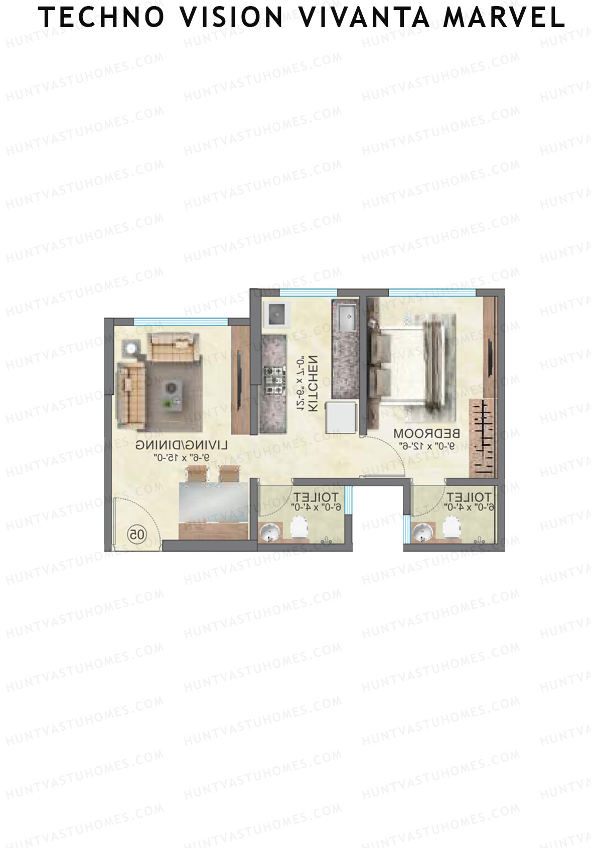 Techno Vision Vivanta Marvel Block A Unit 4 Floor Plan