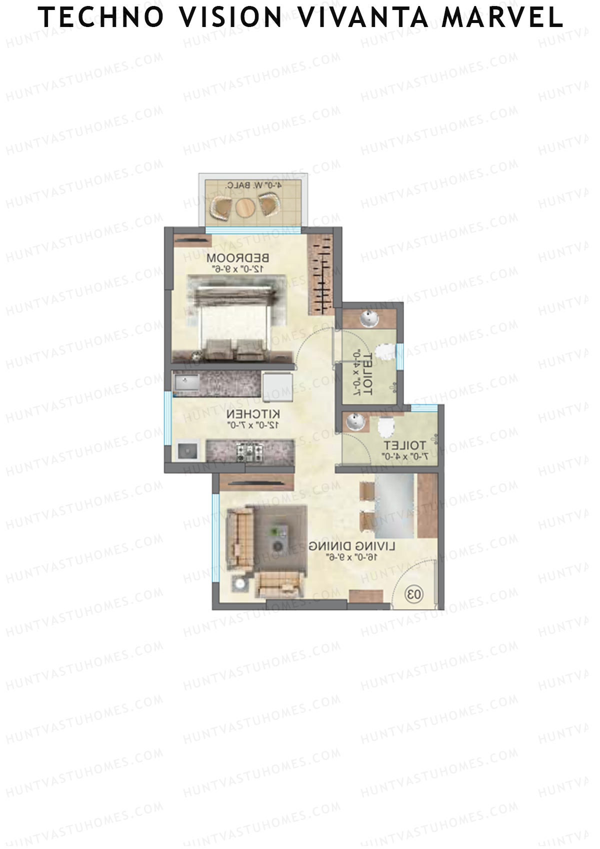 Techno Vision Vivanta Marvel Block A Unit 6 Floor Plan