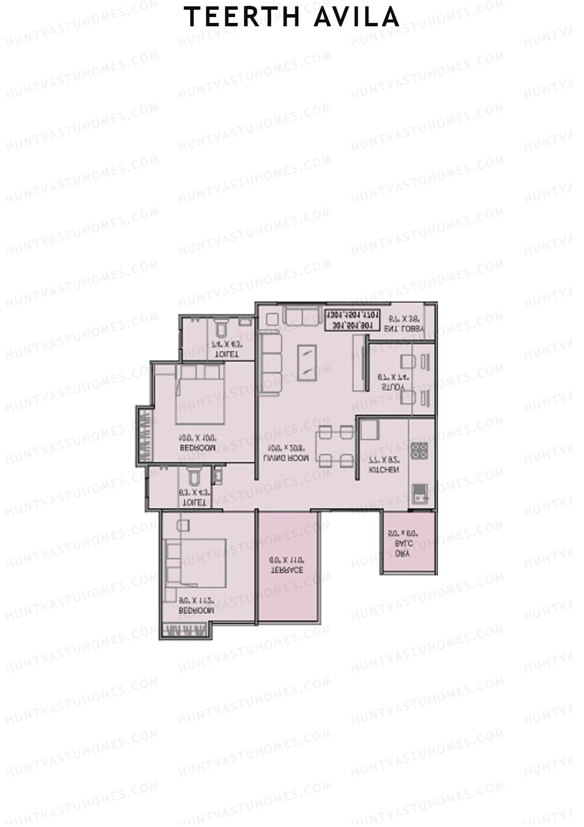 Teerth Avila Tower B Unit 4 Floor Plan