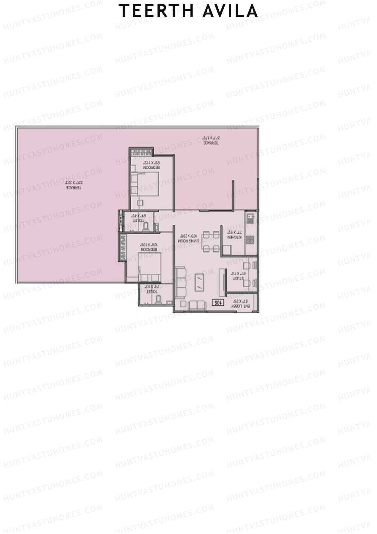Teerth Avila Tower B Unit 5 Floor Plan