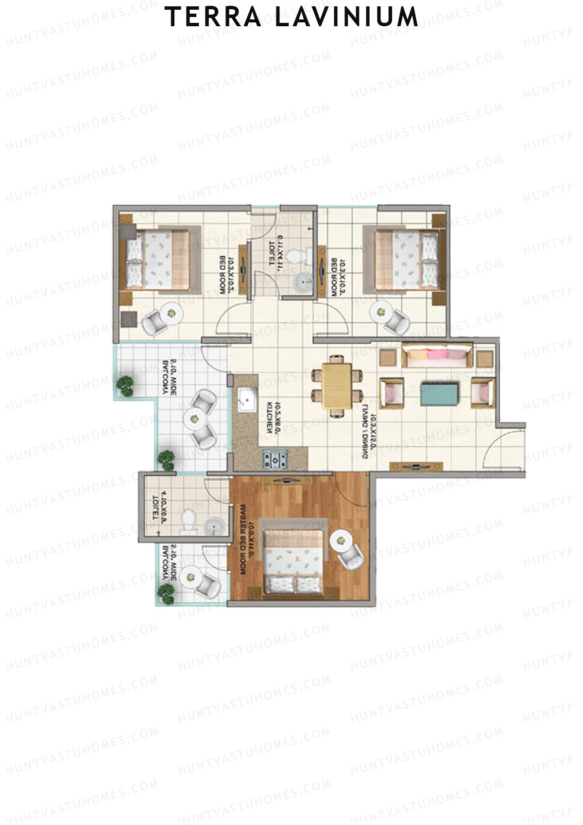 Terra Lavinium Tower B Unit 1 Floor Plan