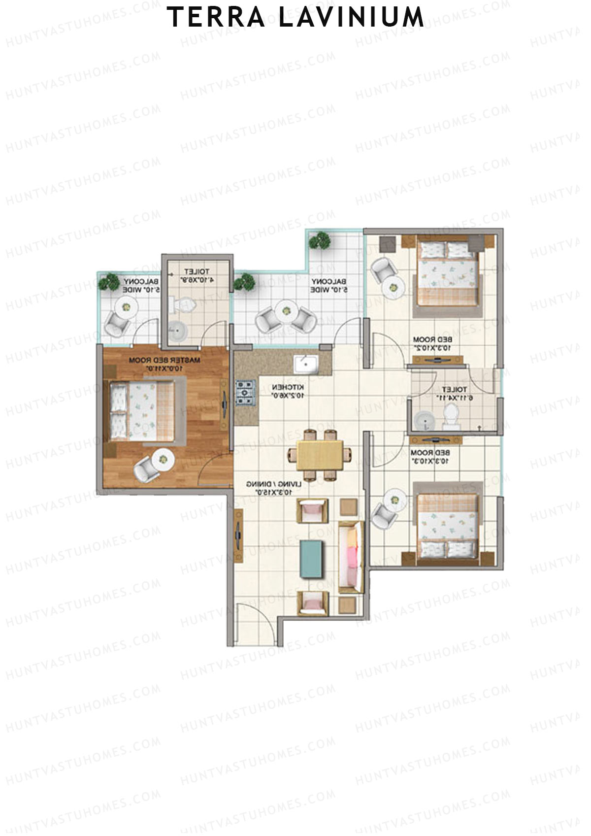 Terra Lavinium Tower C Unit 1 Floor Plan