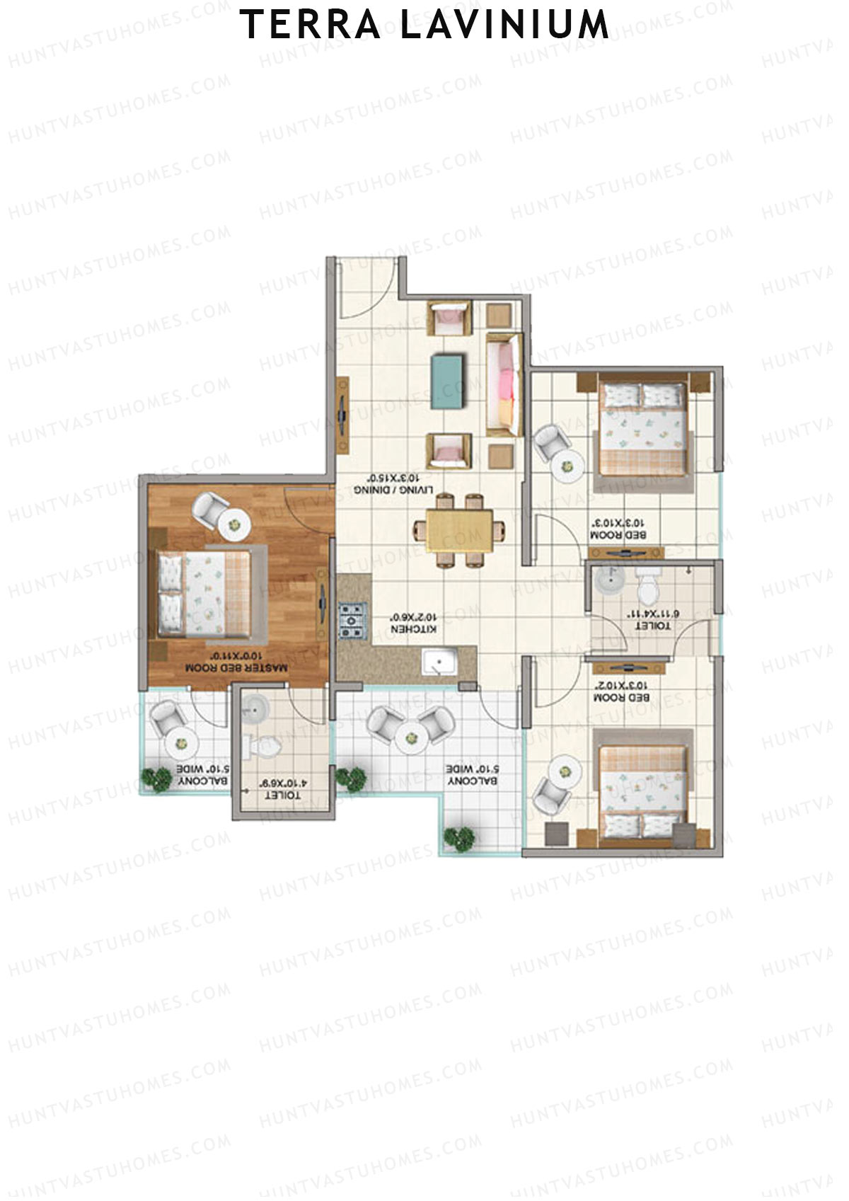 Terra Lavinium Tower C Unit 4 Floor Plan