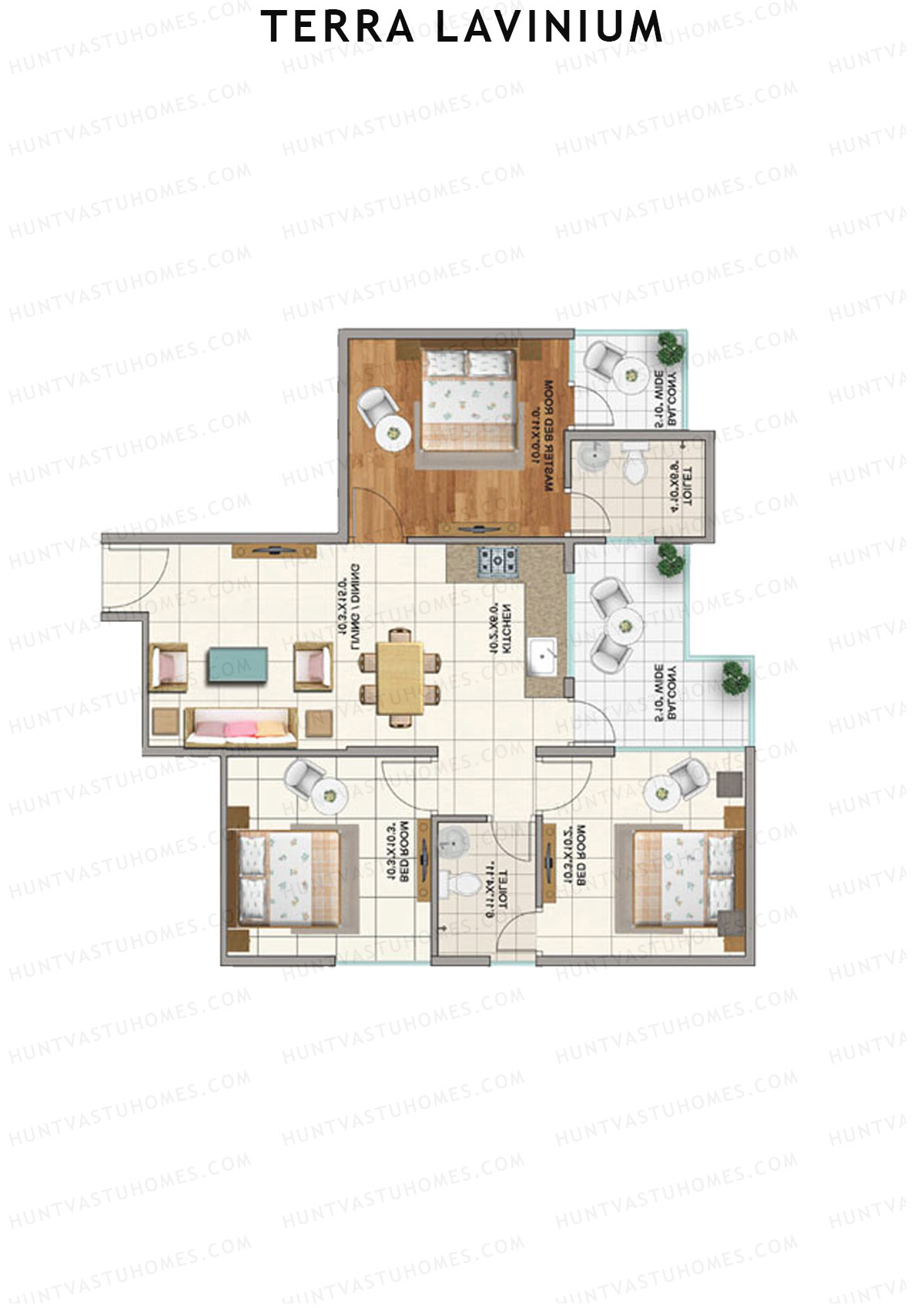 Terra Lavinium Tower D Unit 1 Floor Plan