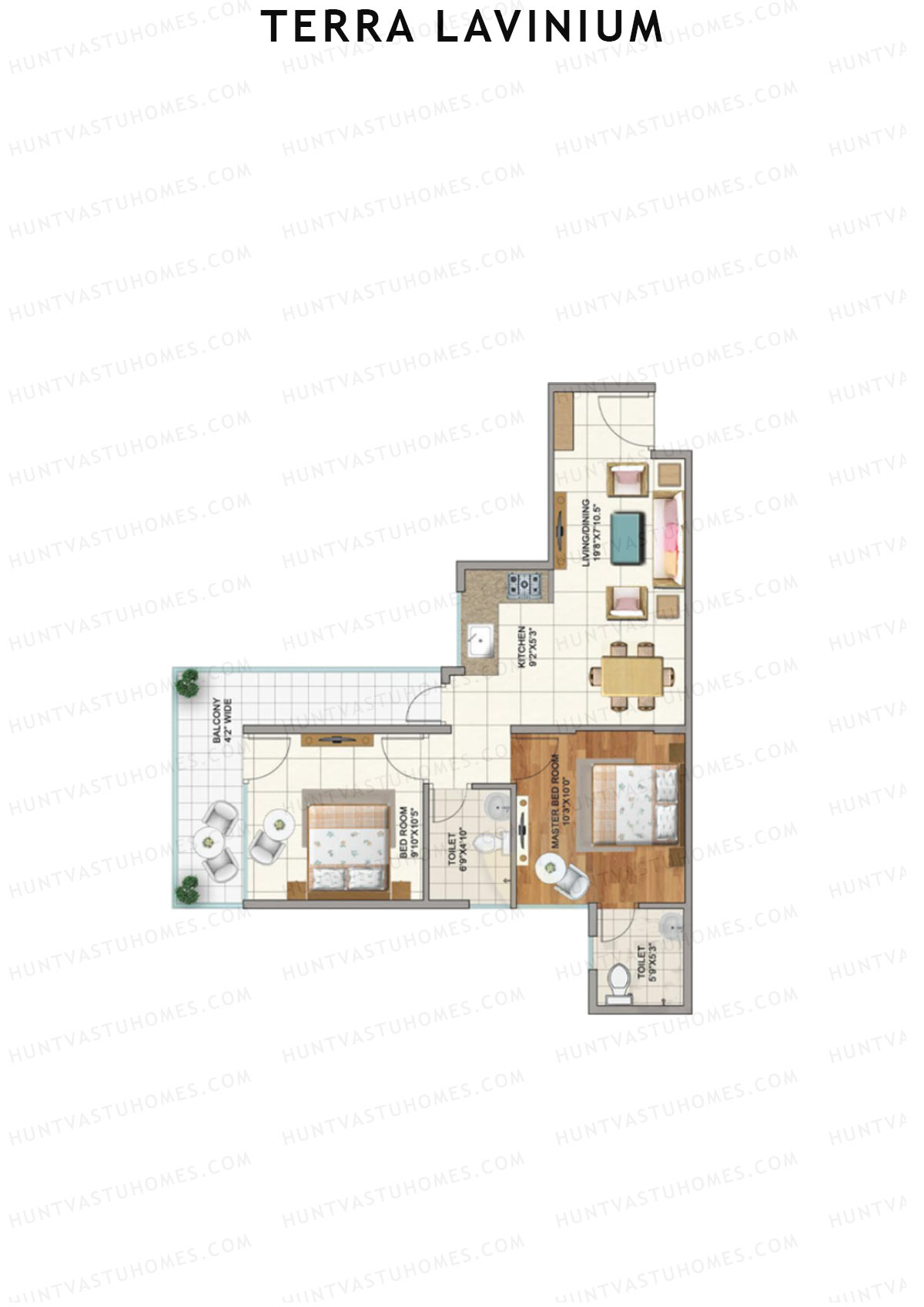 Terra Lavinium Tower E Unit 3 Floor Plan
