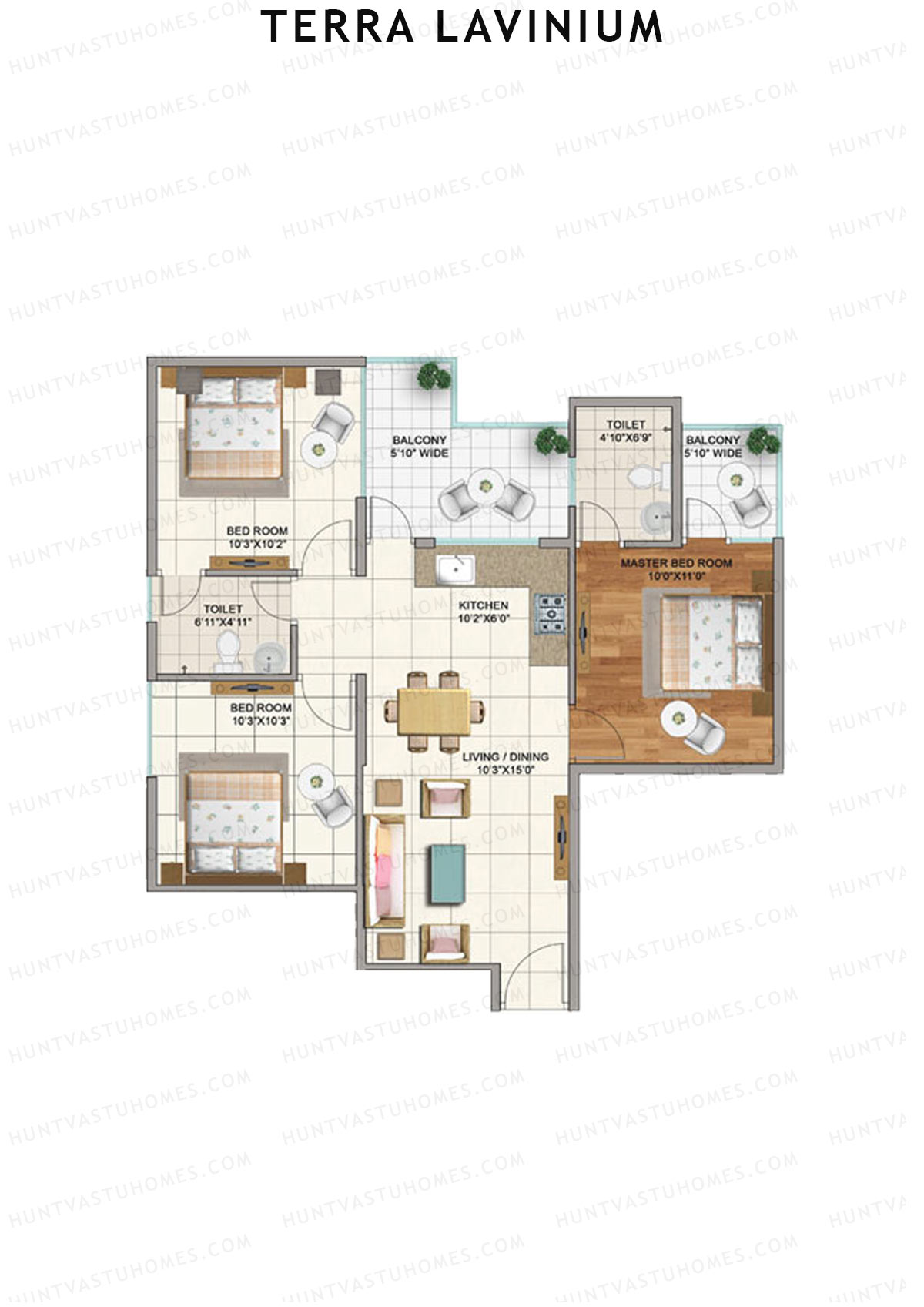 Terra Lavinium Tower F Unit 4 Floor Plan