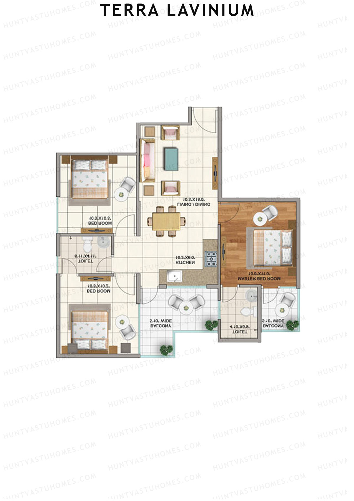 Terra Lavinium Tower G Unit 1 Floor Plan