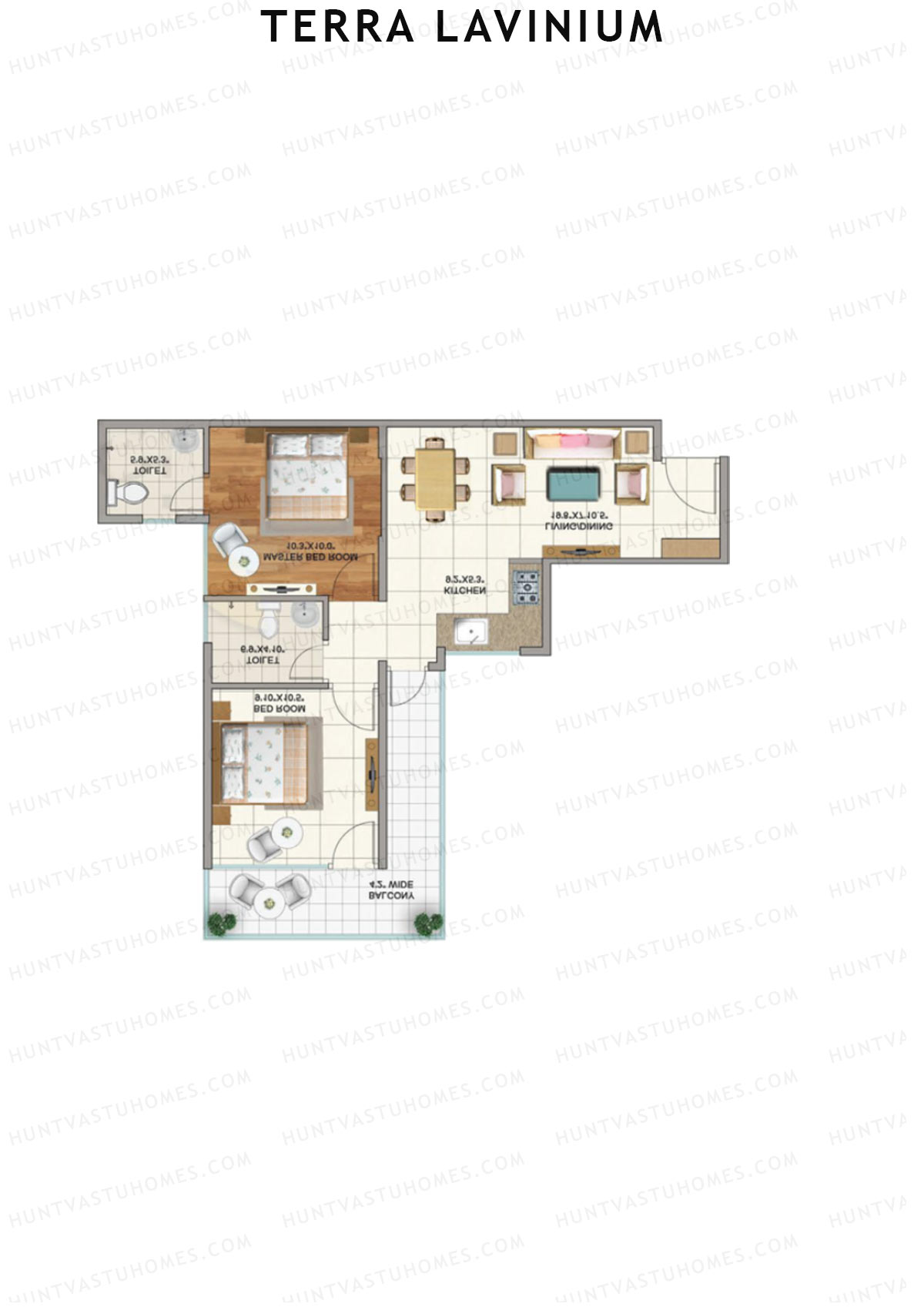Terra Lavinium Tower G Unit 2 Floor Plan