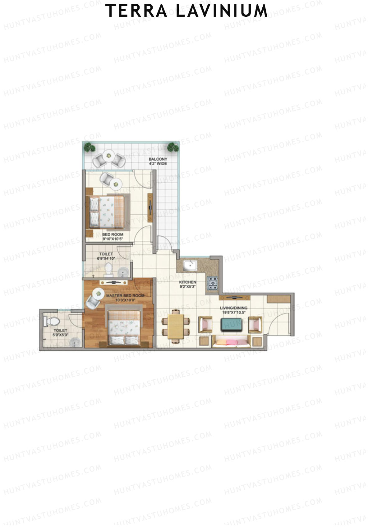 Terra Lavinium Tower G Unit 3 Floor Plan