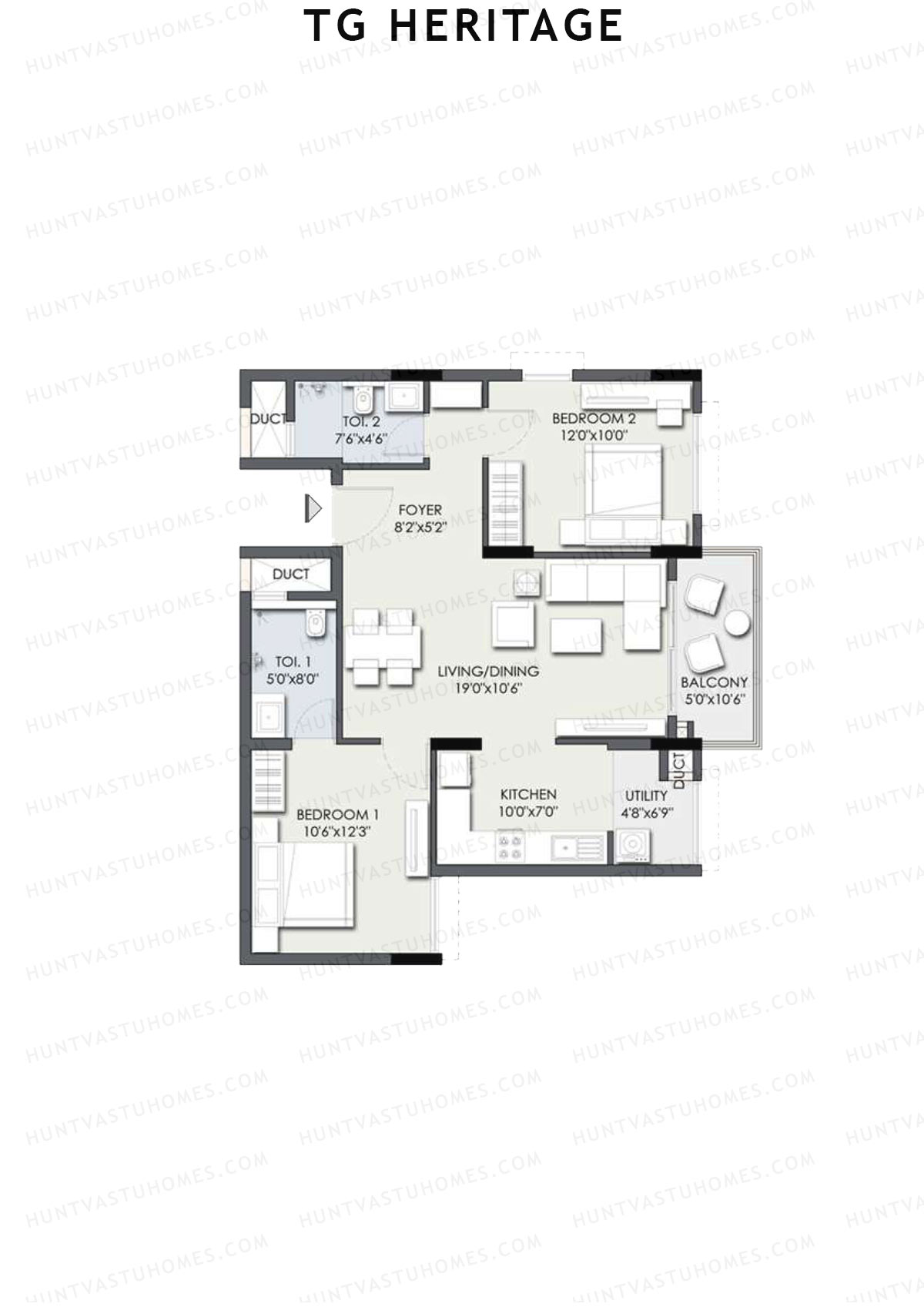 TG Heritage Block A Unit 10 Floor Plan