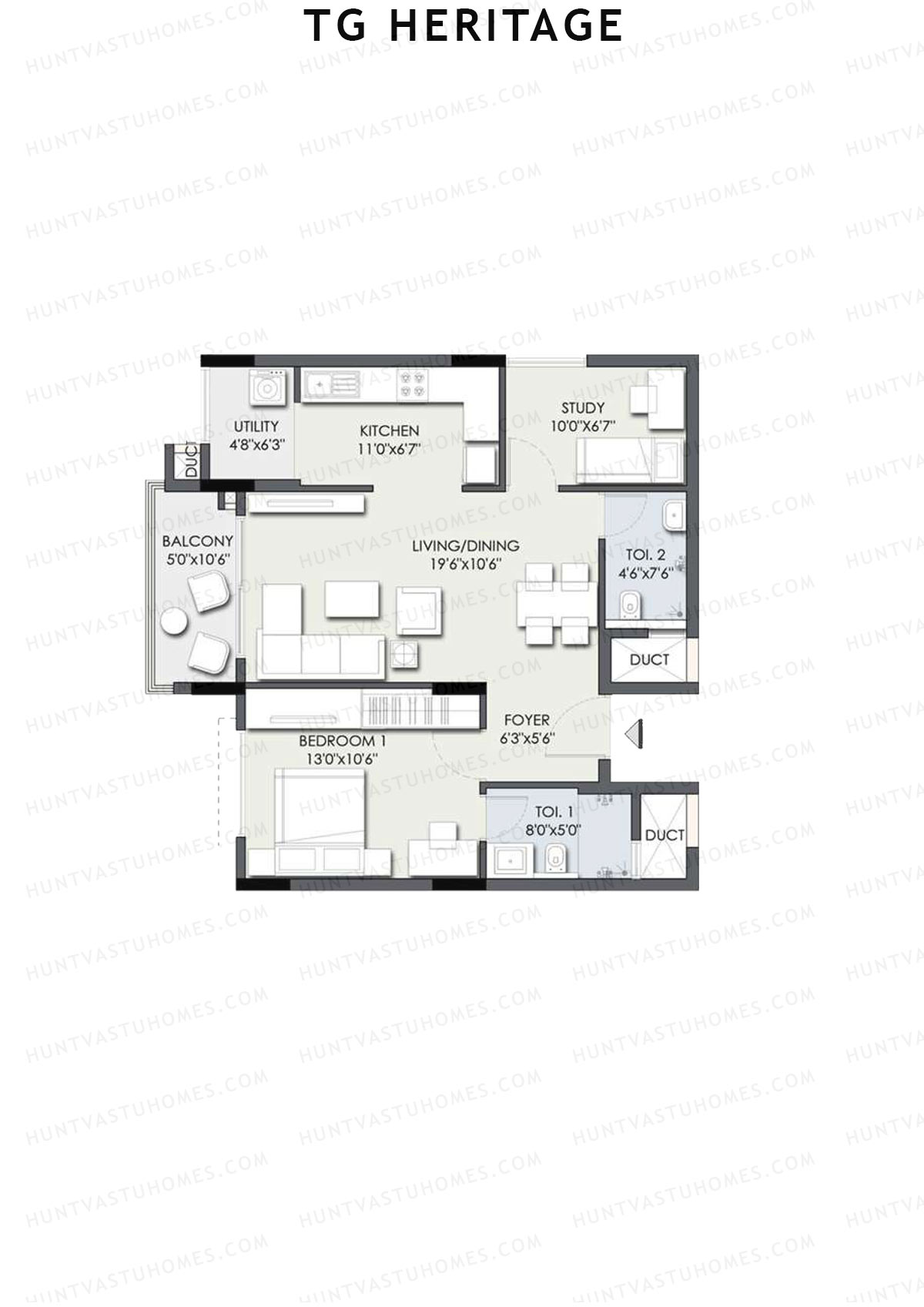 TG Heritage Block A Unit 11 Floor Plan