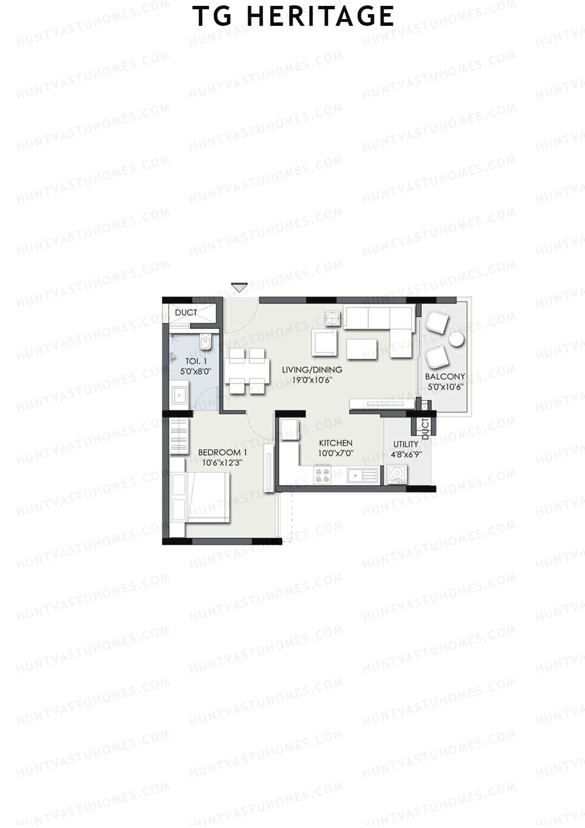 TG Heritage Block A Unit 14 Floor Plan