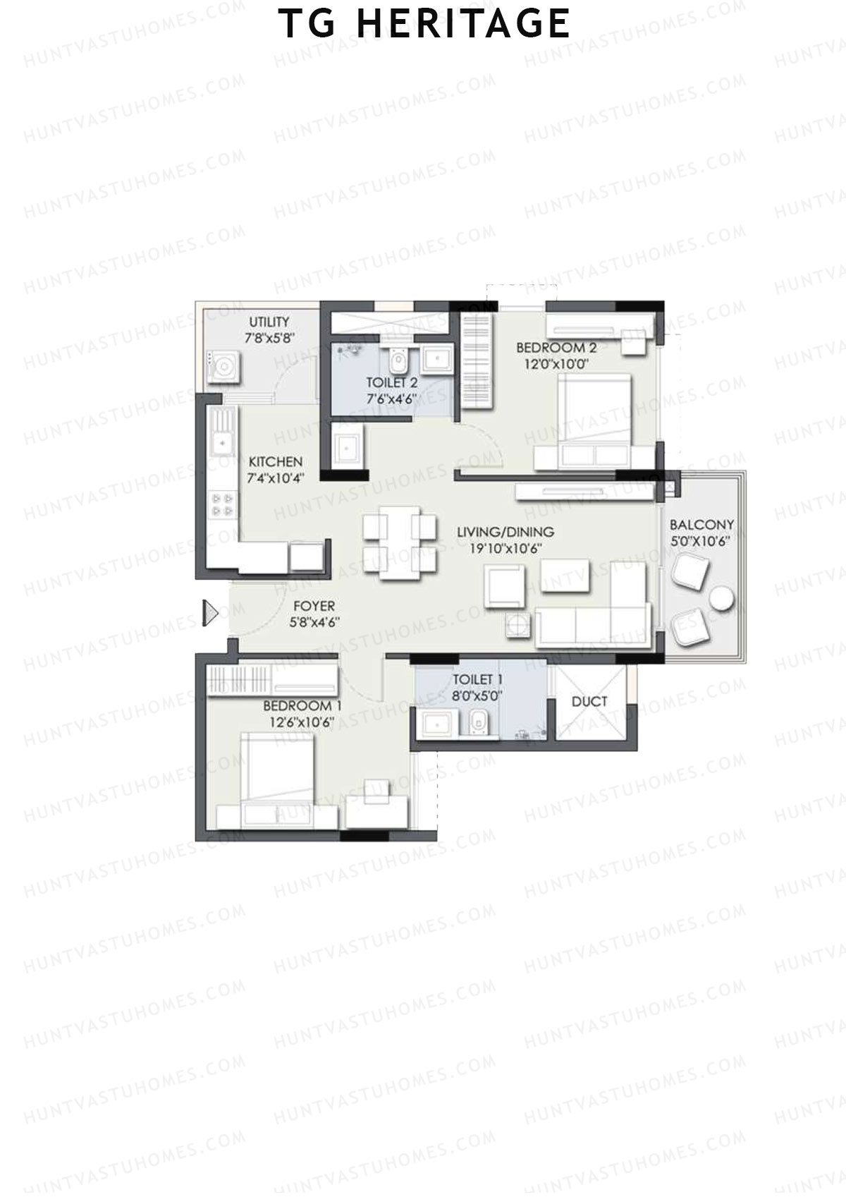 TG Heritage Block A Unit 9 Floor Plan