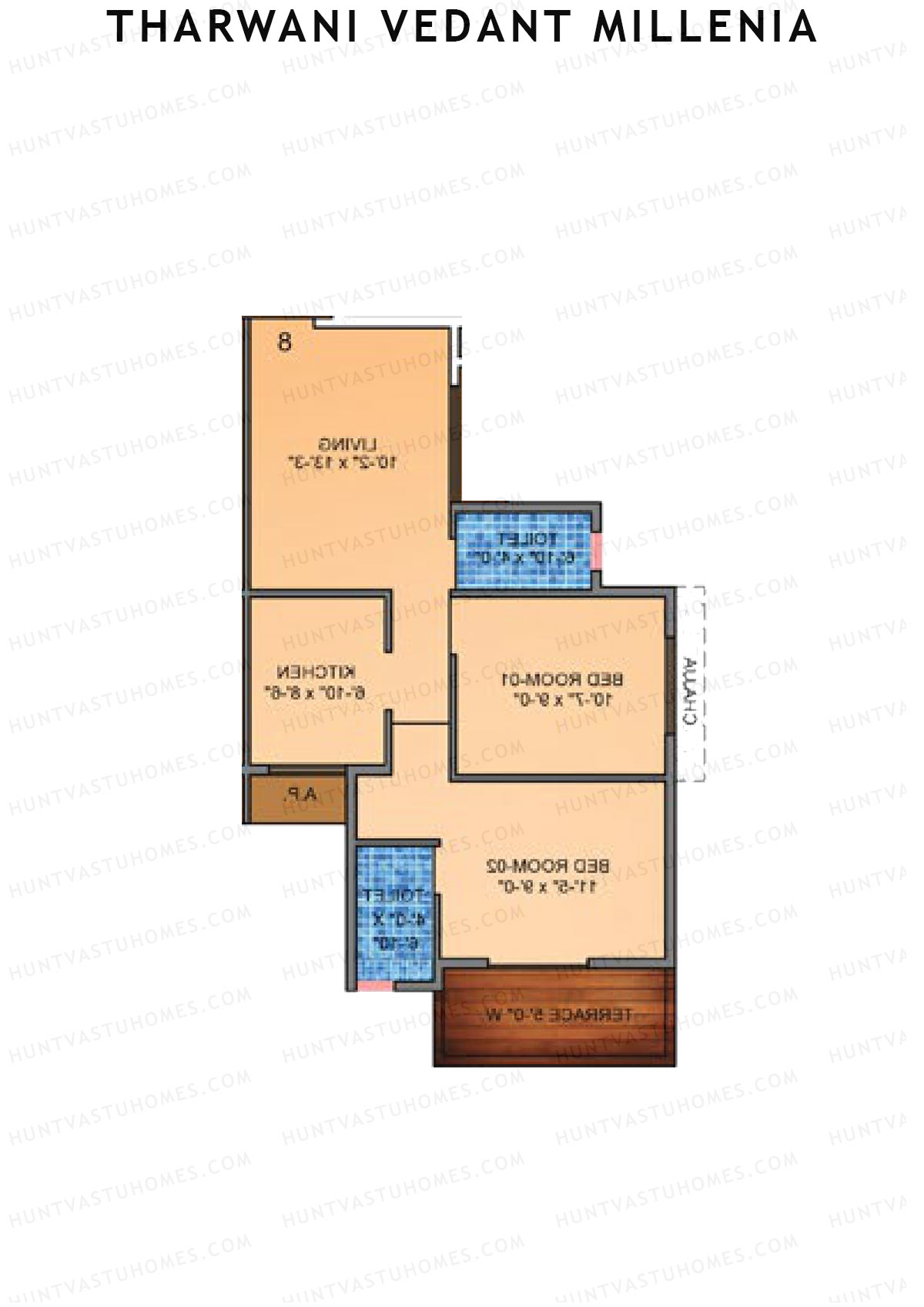 Tharwani Vedant Millenia Tower B Unit 7 Floor Plan