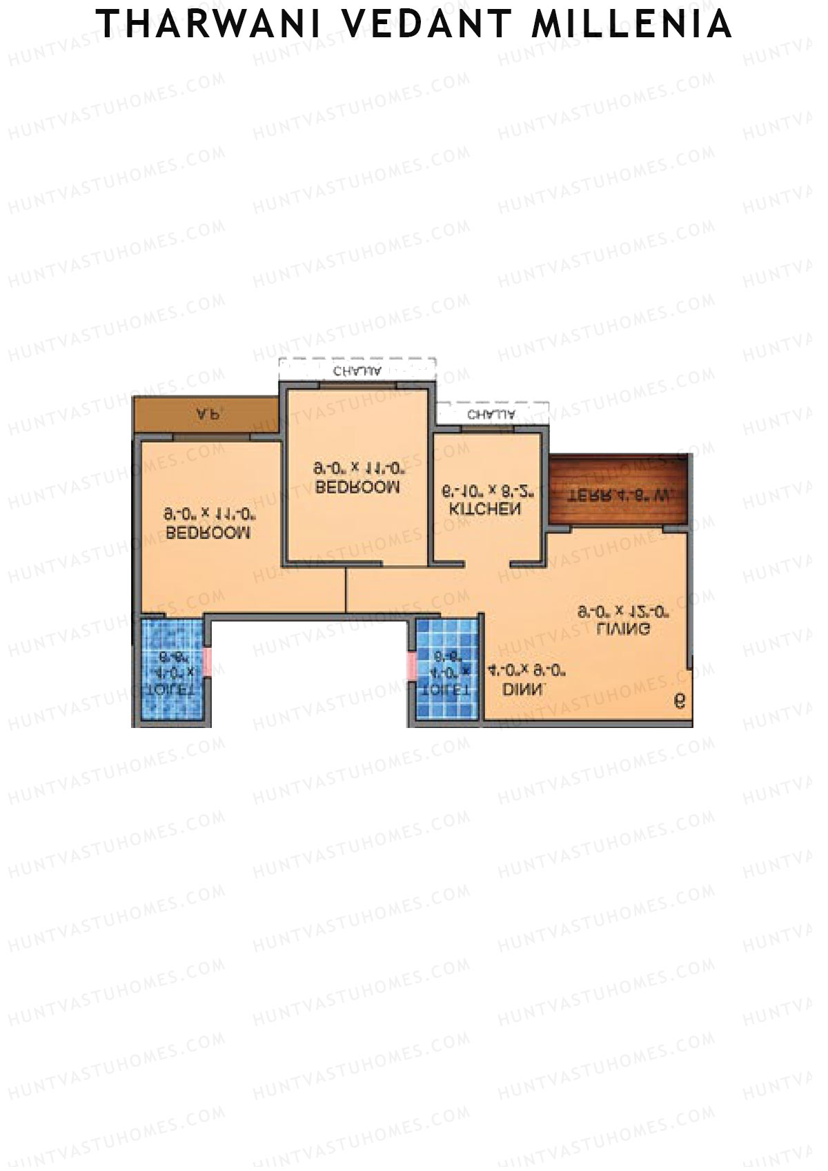 Tharwani Vedant Millenia Tower C Unit 5 Floor Plan