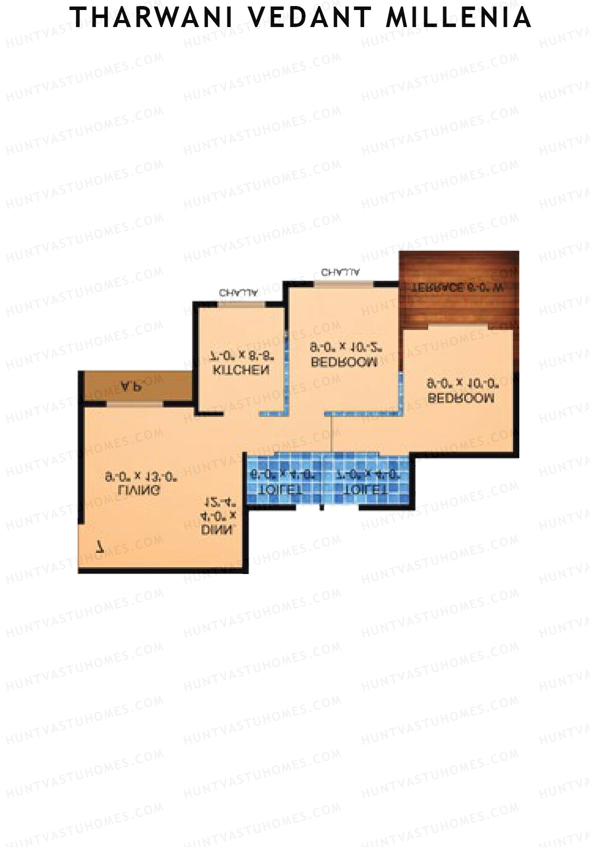 Tharwani Vedant Millenia Tower D Unit 6 Floor Plan