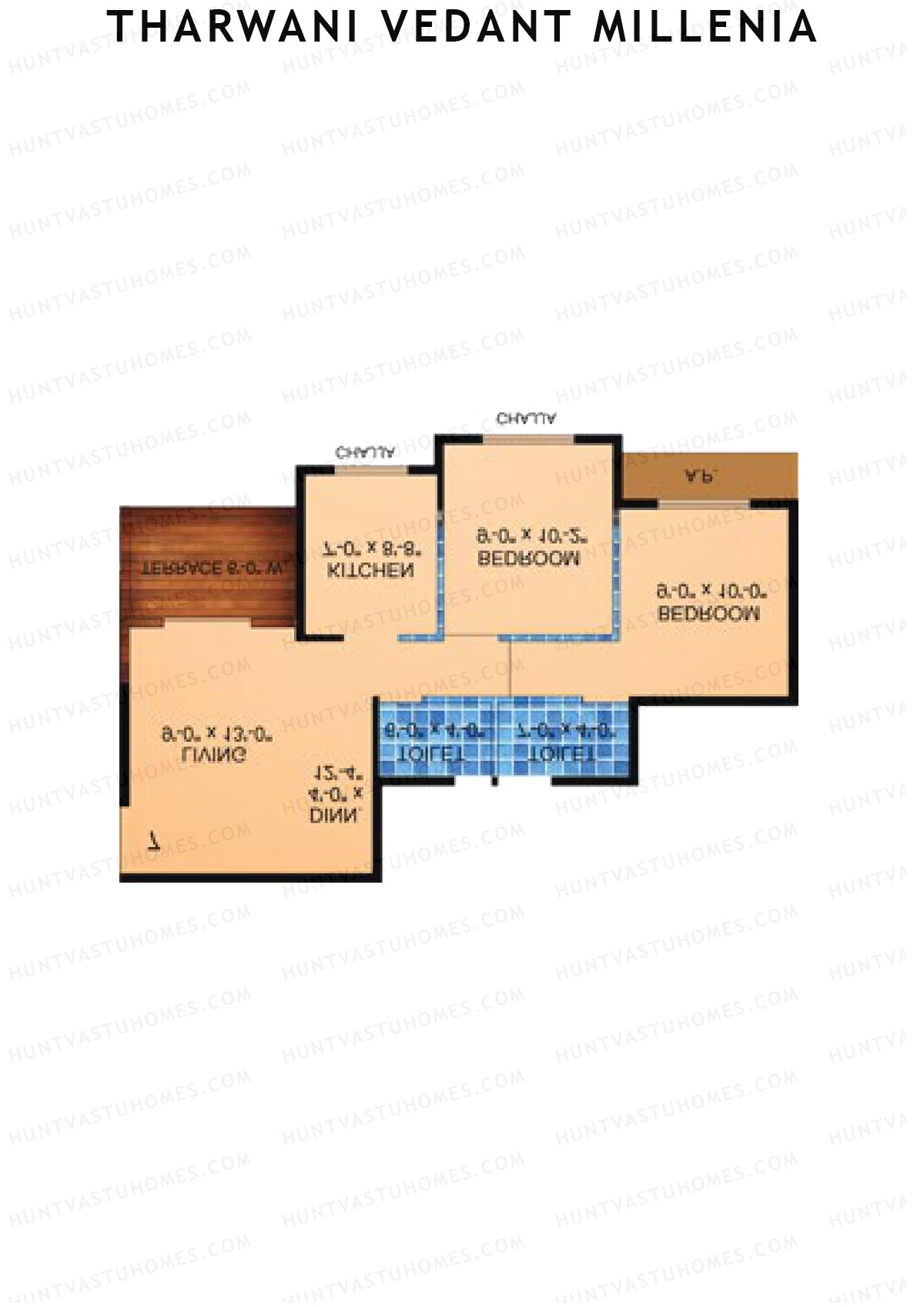 Tharwani Vedant Millenia Tower D Unit 6 Floor Plan