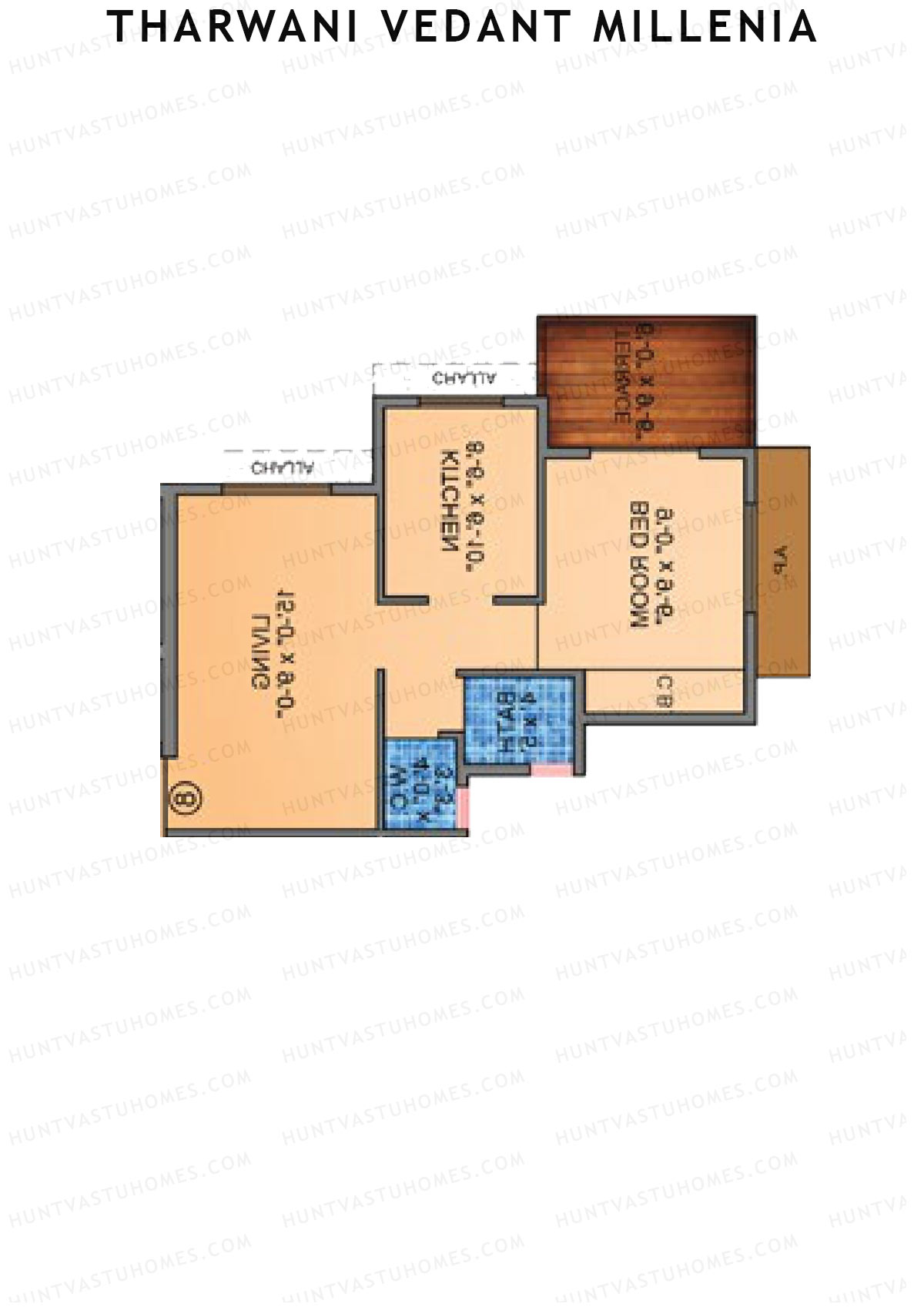 Tharwani Vedant Millenia Tower E Unit 7 Floor Plan